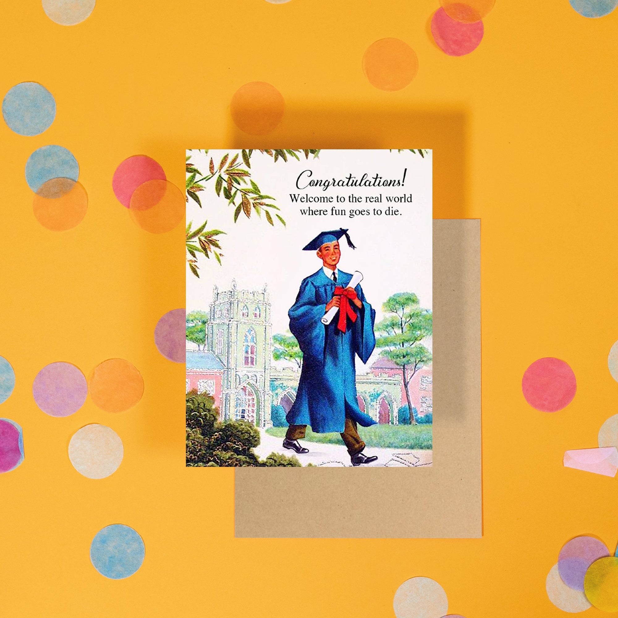 Real World Welcome Graduation Card