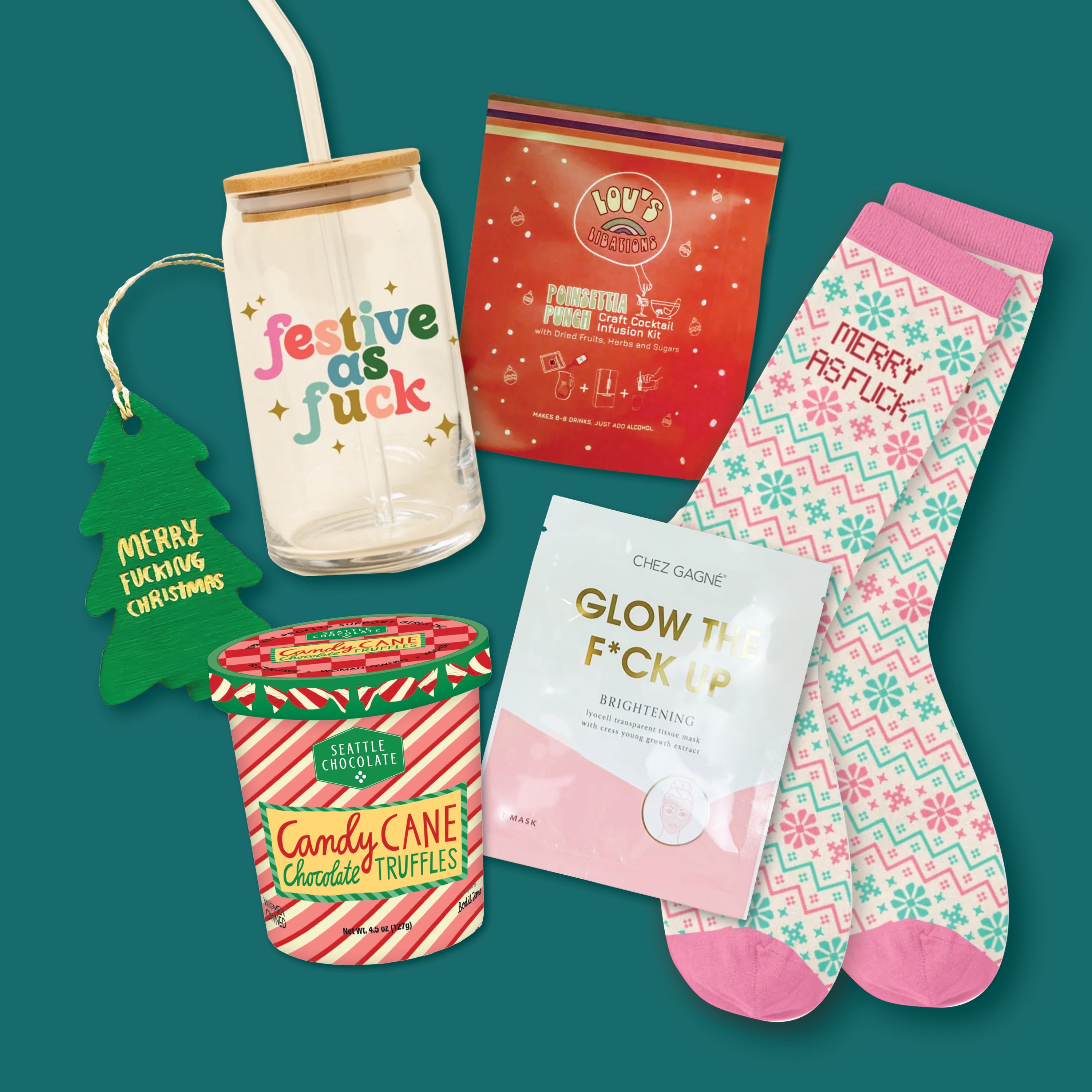 Festive AF Snarky Holiday Gift Box