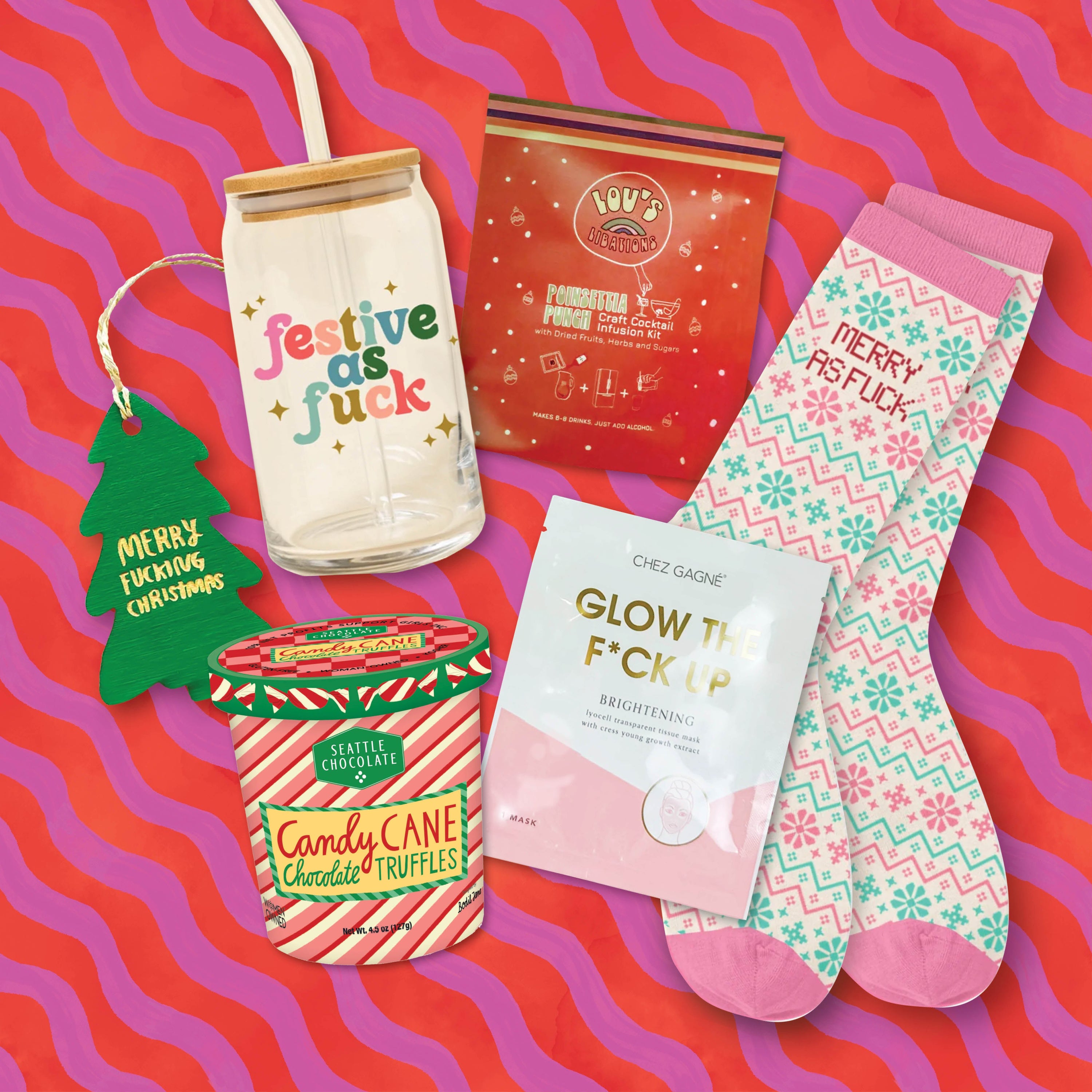 Festive AF Snarky Holiday Gift Box