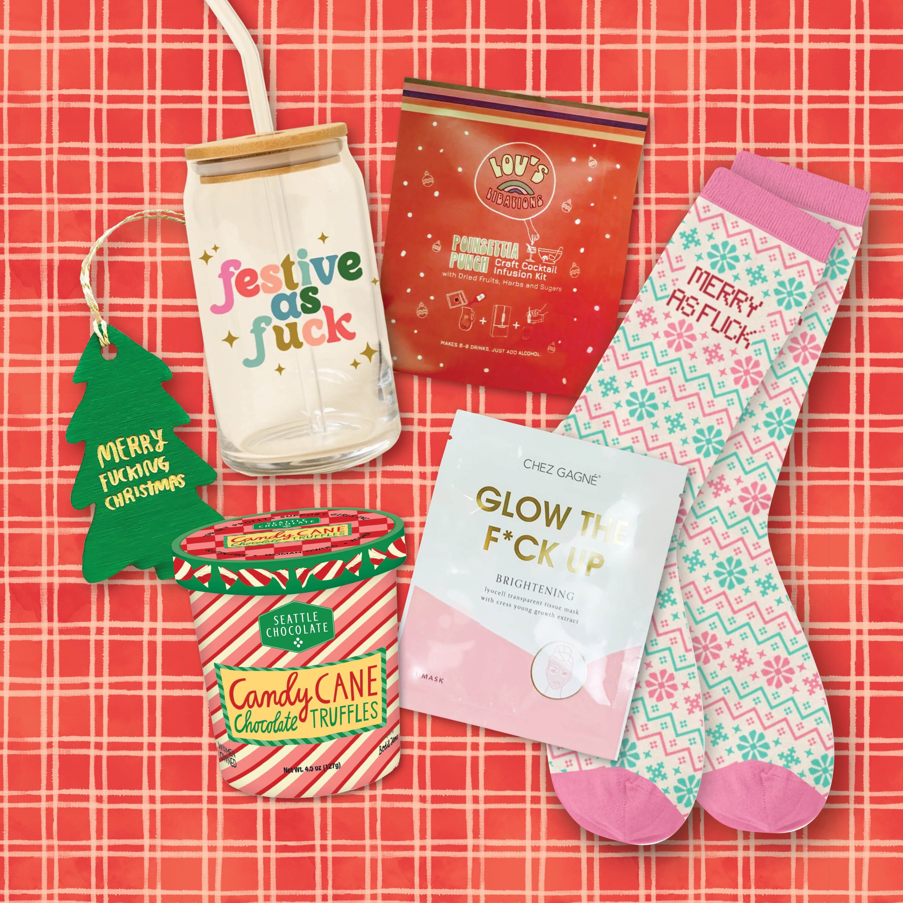 Festive AF Snarky Holiday Gift Box