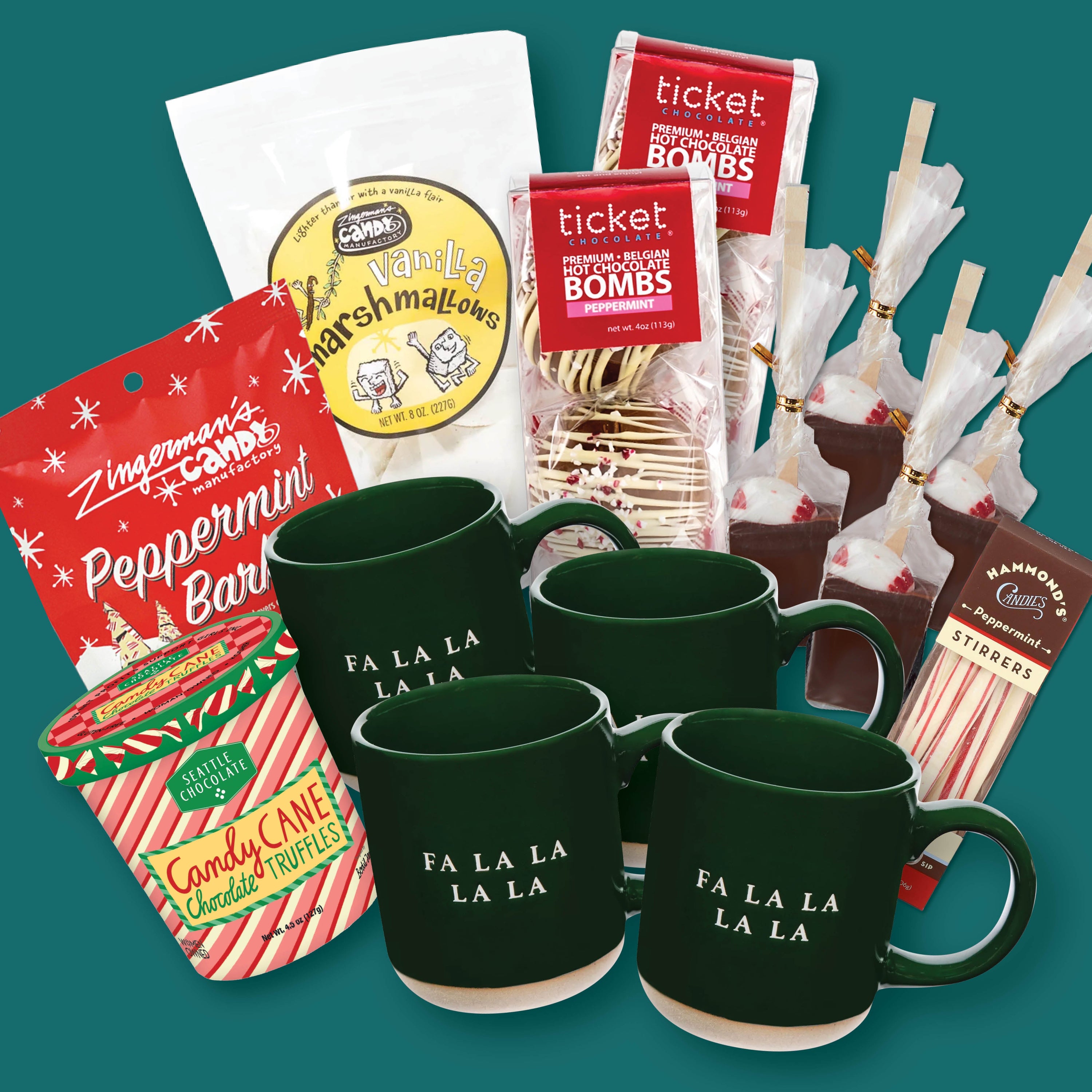 Fa La La Cocoa + Mug Bundle for Four