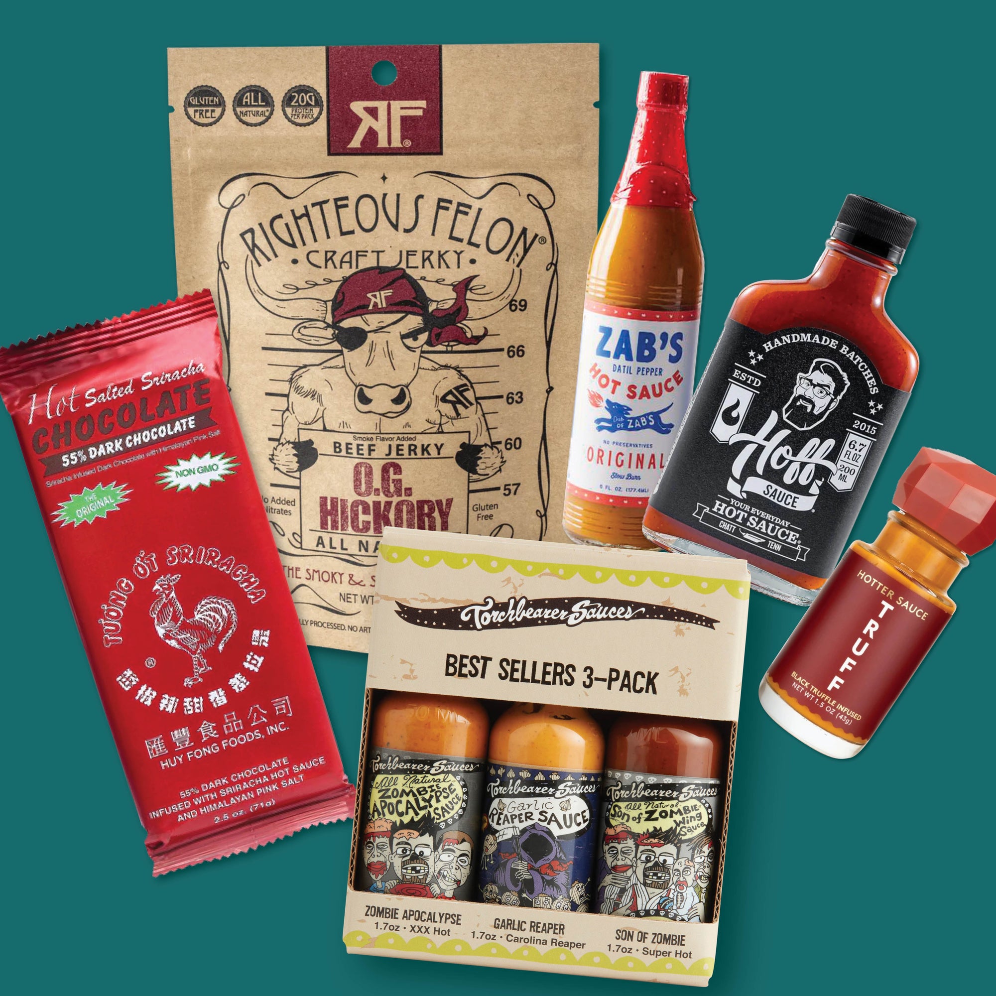 Look What You Did You Little Jerk! Hot Sauce + Jerky Gift Box