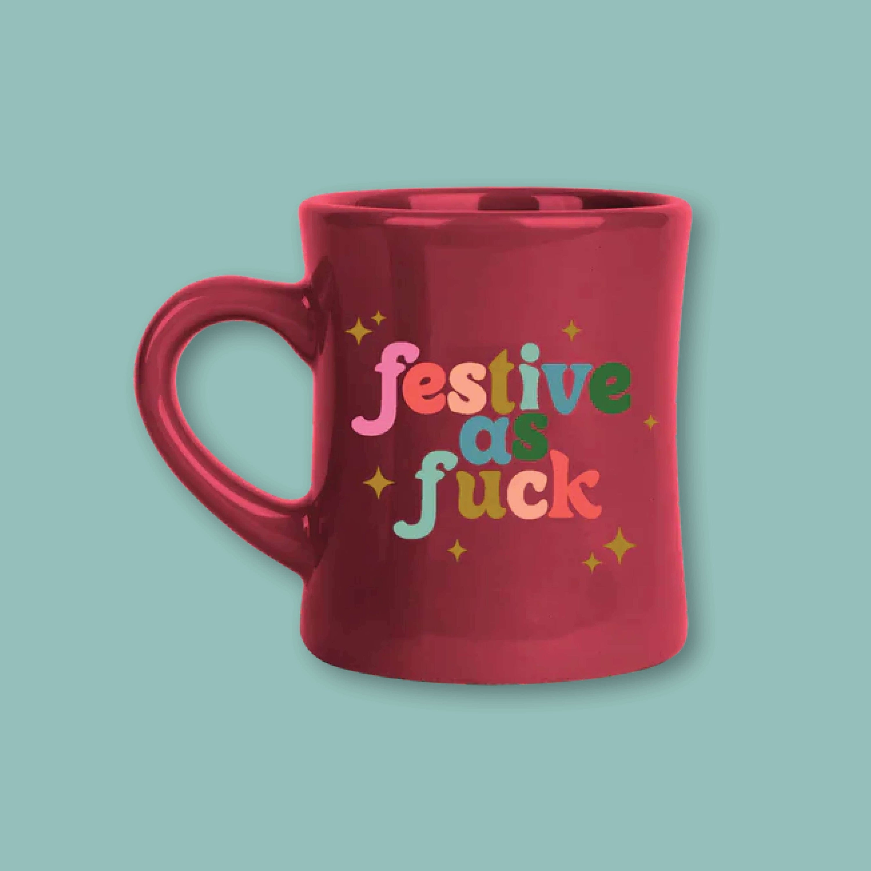 Festive AF Cocoa + Mug Bundle for Two