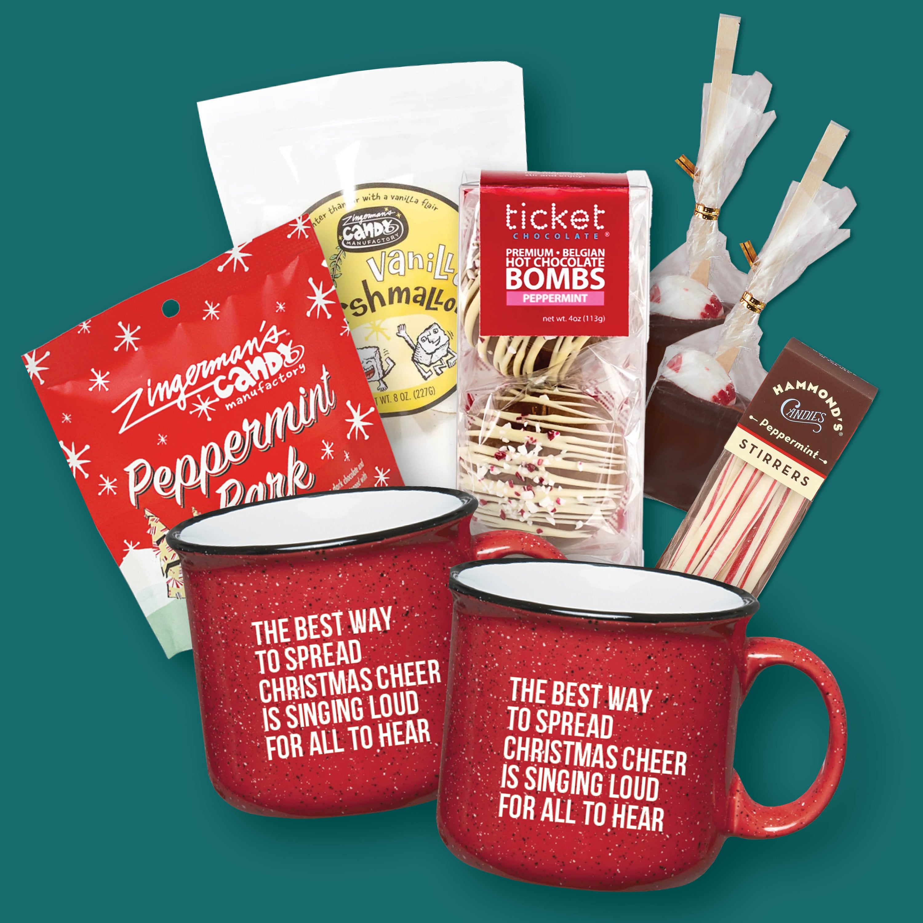 Spread Christmas Cheer Cocoa + Mug Bundle for Two