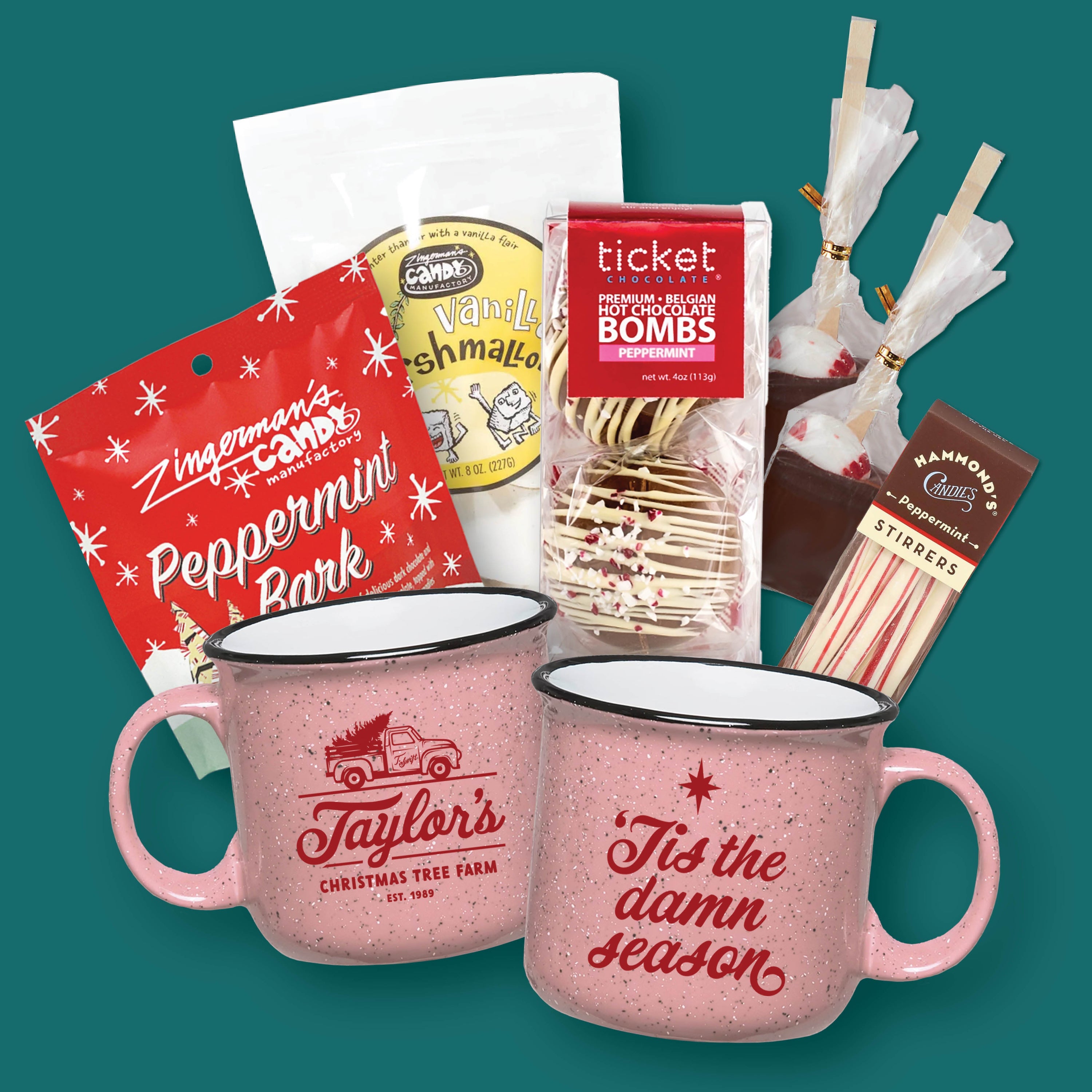 Tis the Damn Season Cocoa + Mug Bundle for Two