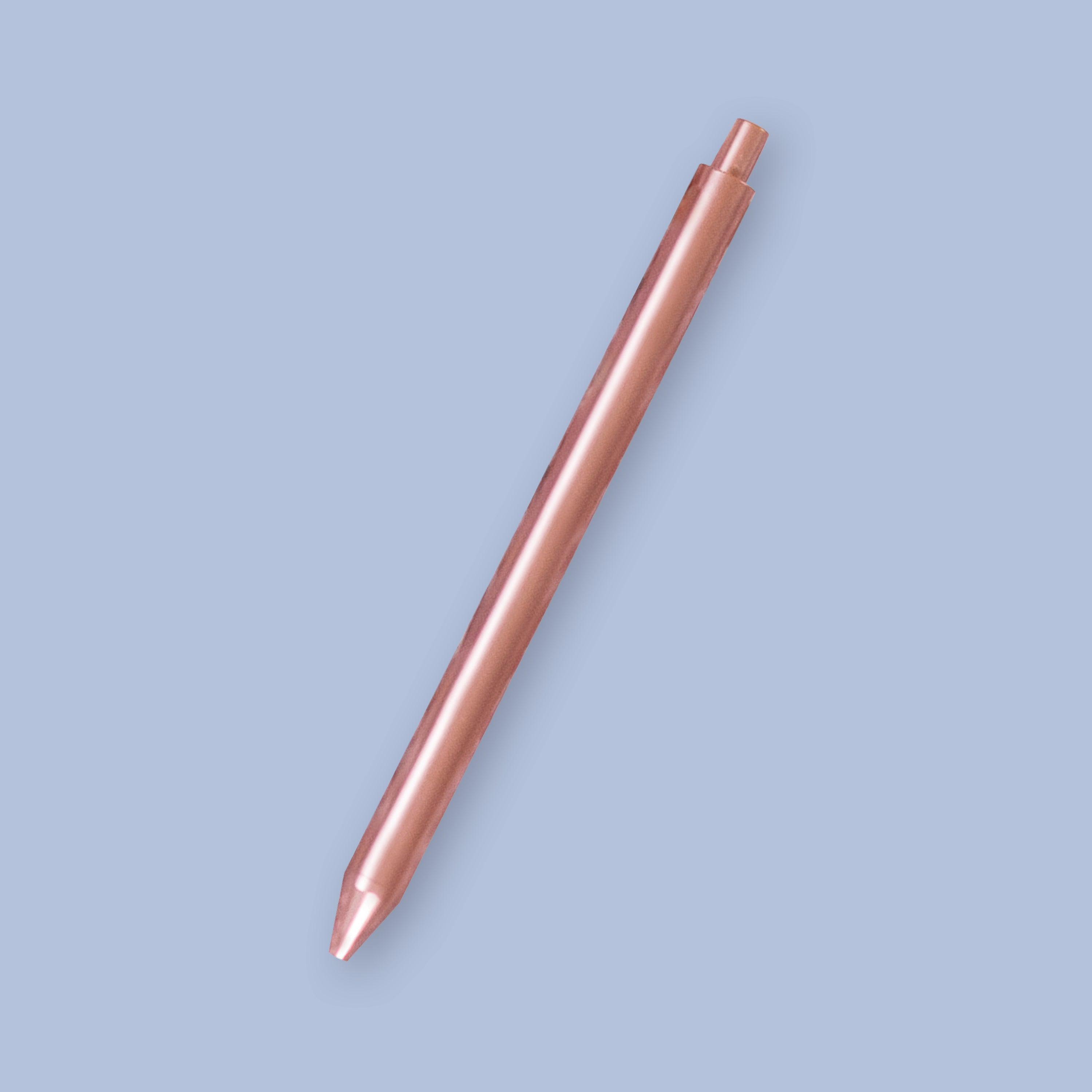 On a seafoam background sits a beautiful Jotter TOOT pen in rose gold.