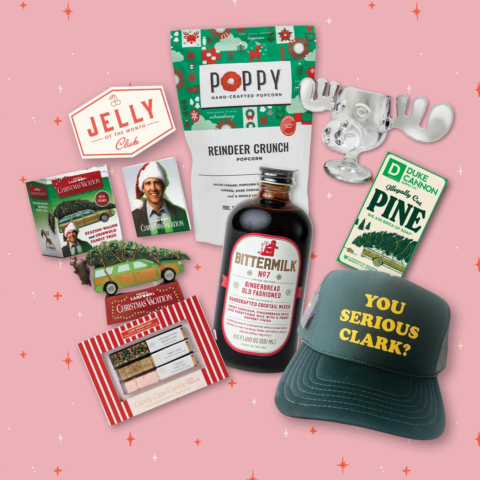 Jelly of the Month Club Christmas Vacation Themed Gift Box