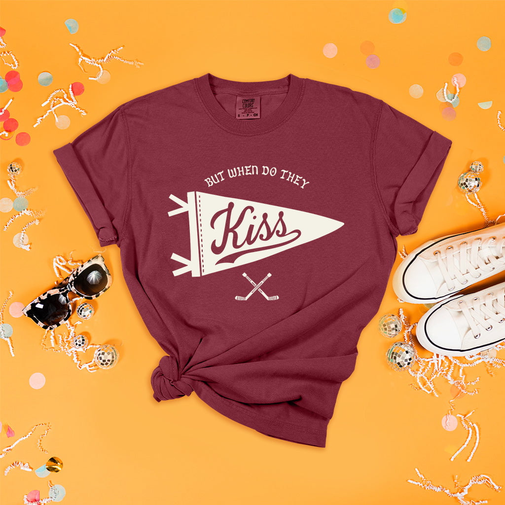 Heated Rivalry Hockey Kiss Tee