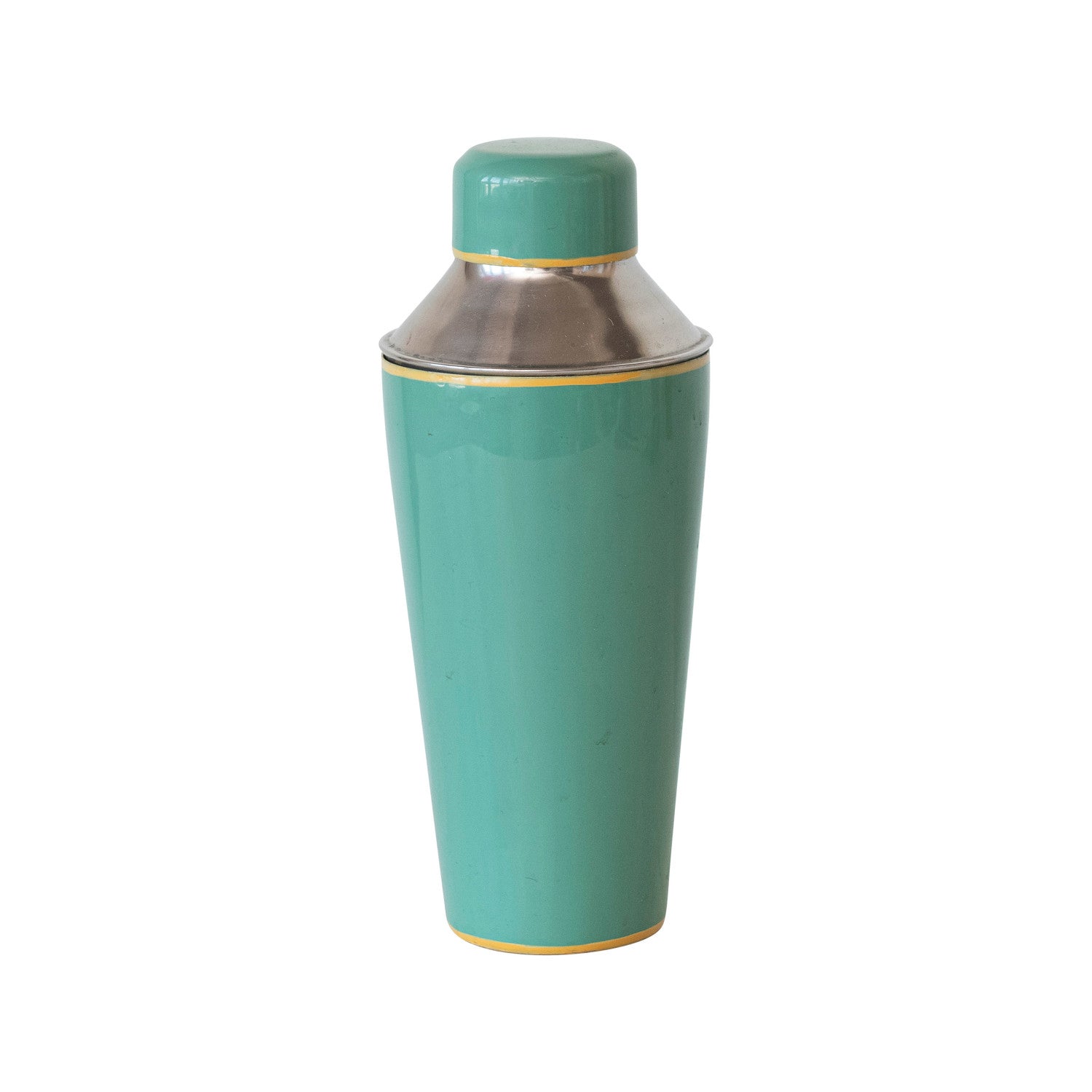 Enamel Teal Cocktail Shaker