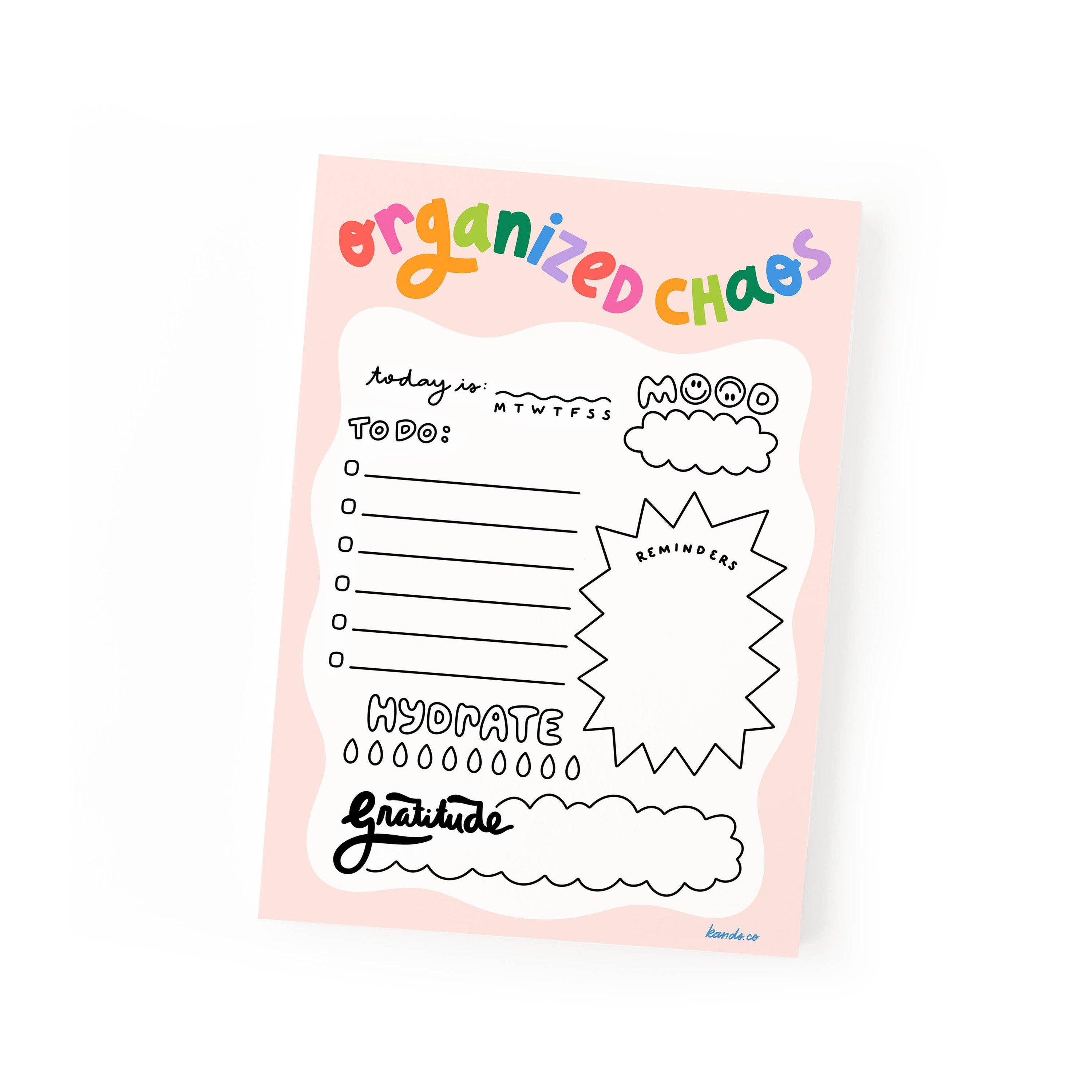 Organized Chaos Notepad