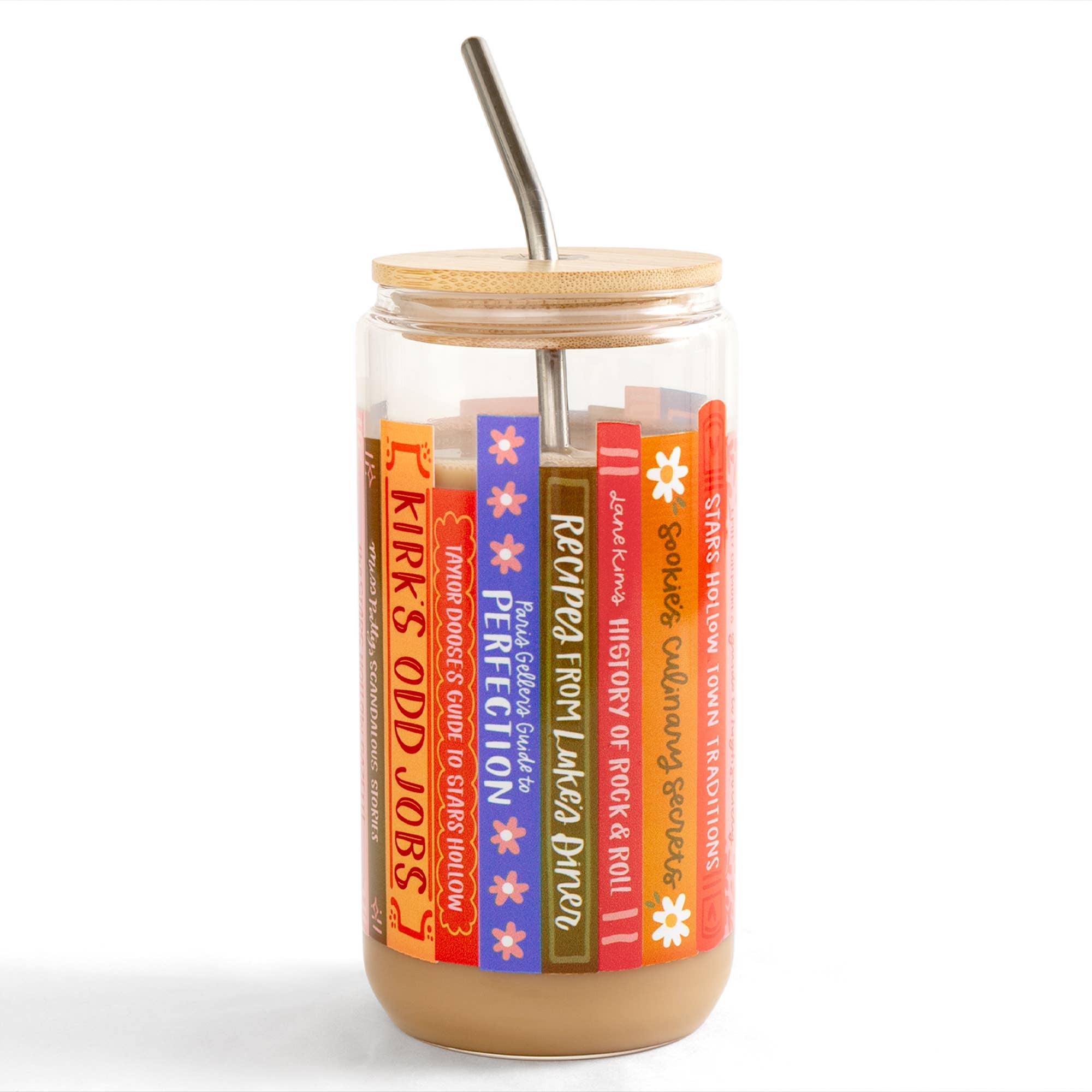 Stars Hollow Books Glass Can