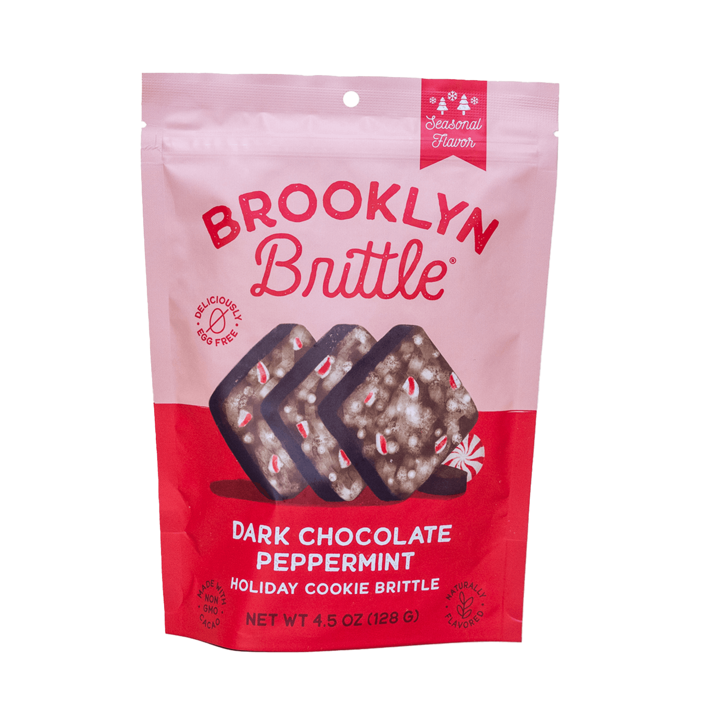 Dark Chocolate Peppermint Italian Cookie Brittle - Pouch Bag