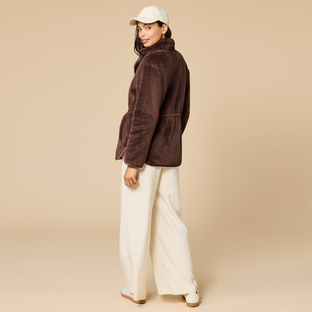 DreamPlush Almond Zip Tunic