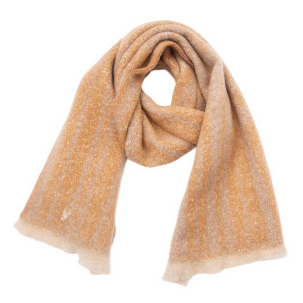 Grey Geometric Loop Scarf