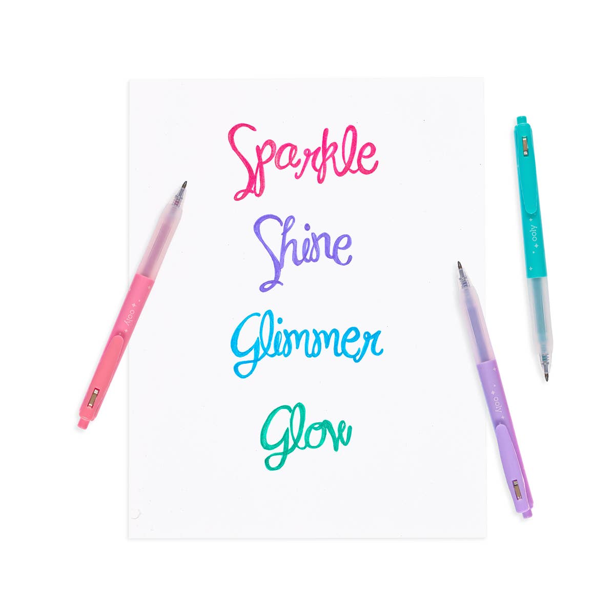 Oh My Glitter!: Retractable Glitter Ink Gel Pens (Set of 4)