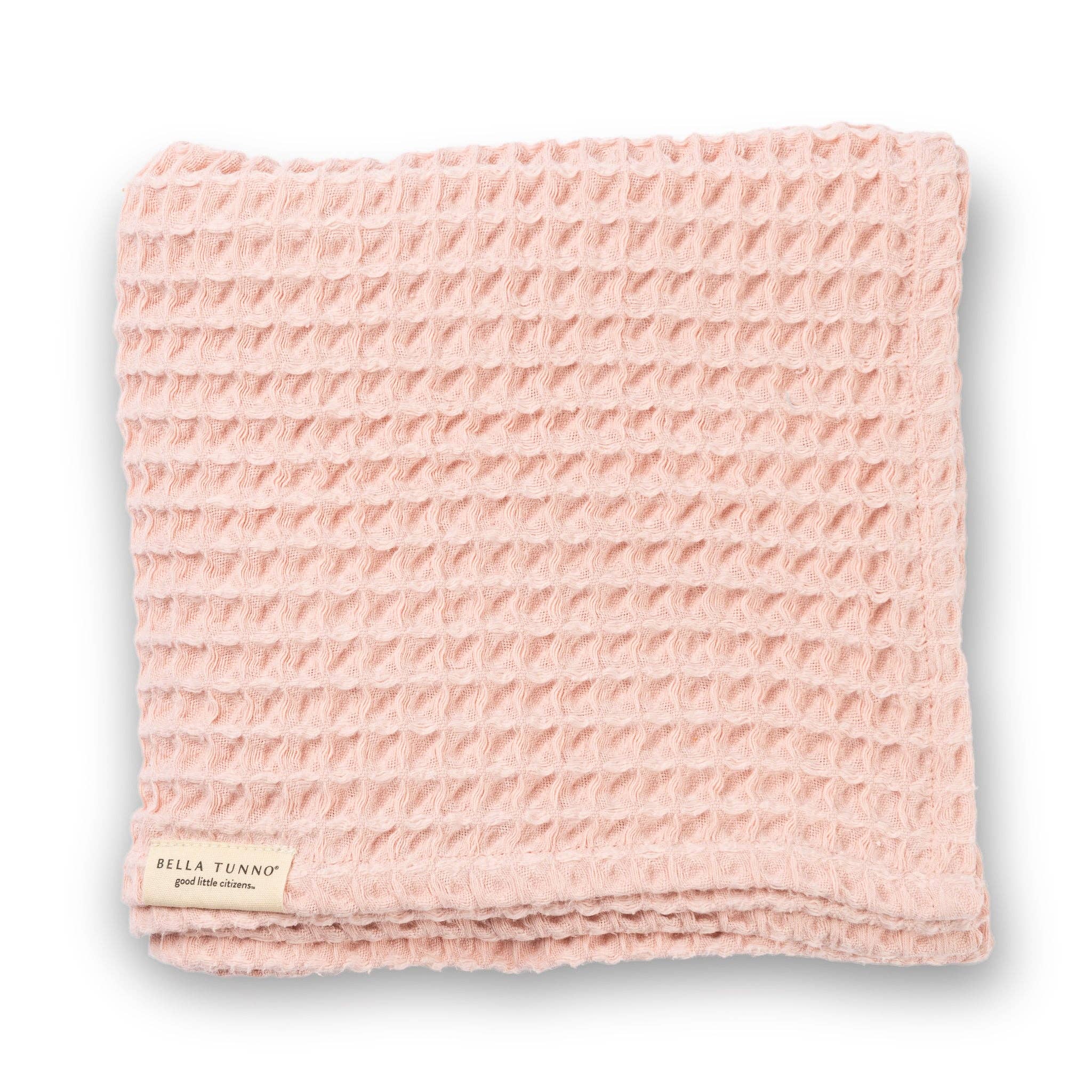 Waffle Baby Blanket Blush - Pink