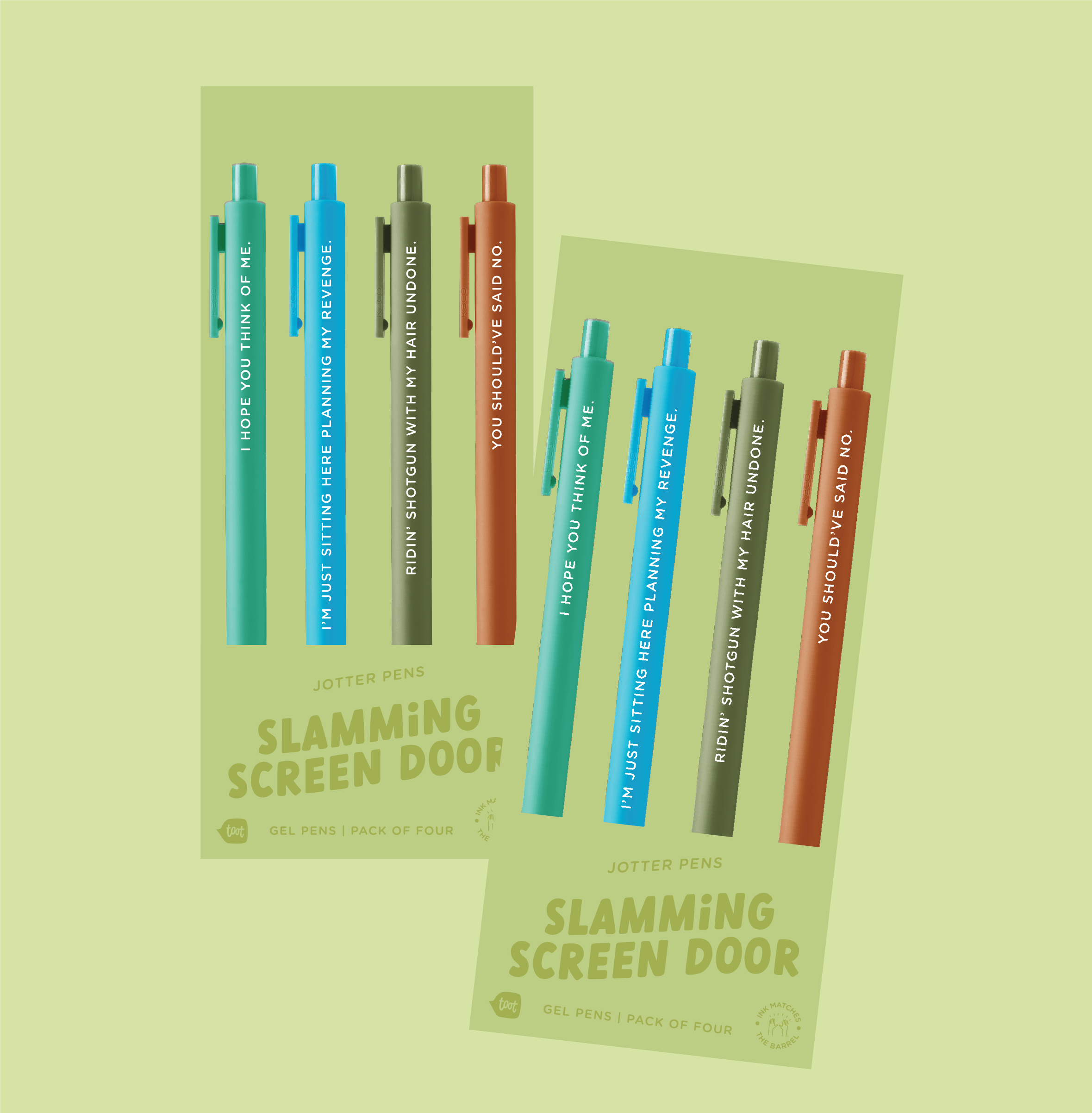 Slamming Screen Door Pen Set