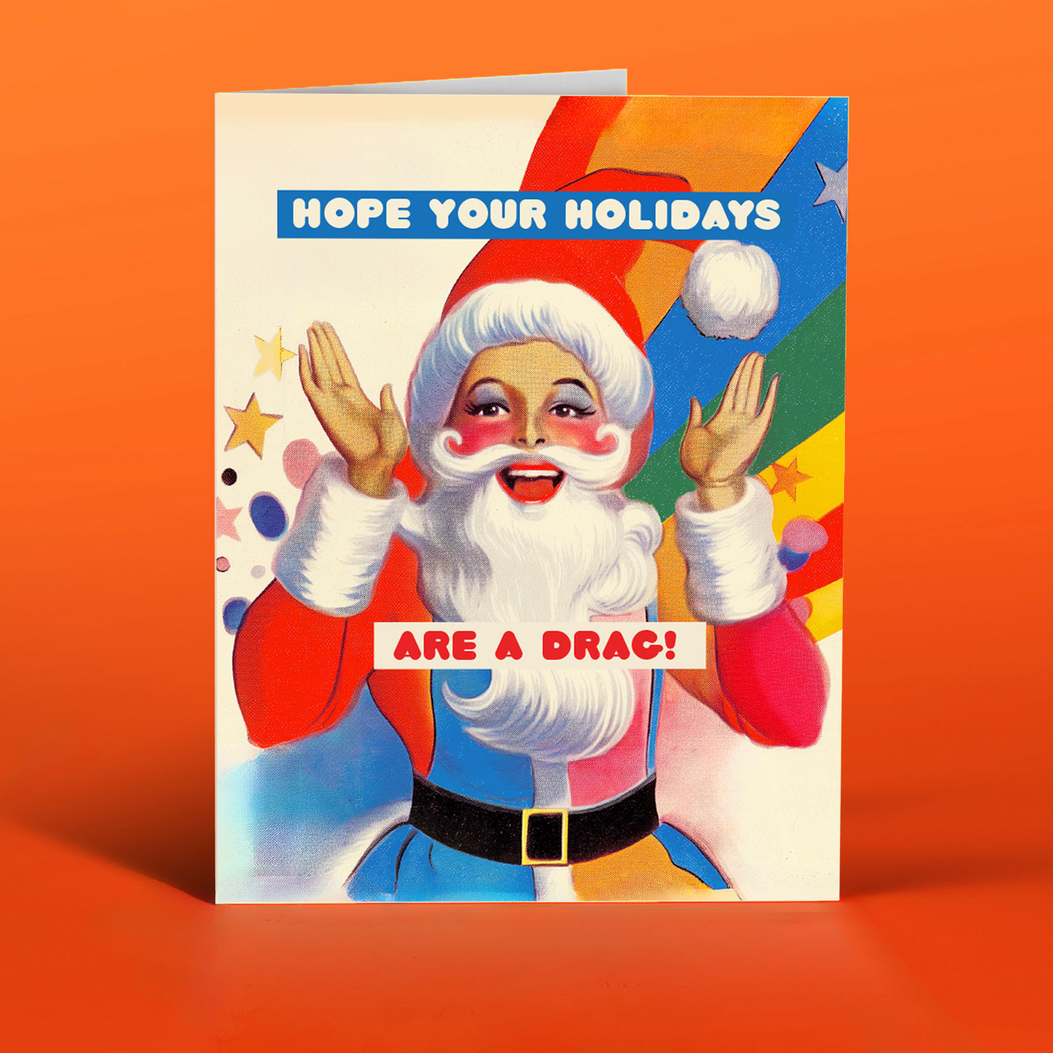 Drag Christmas Holiday Card