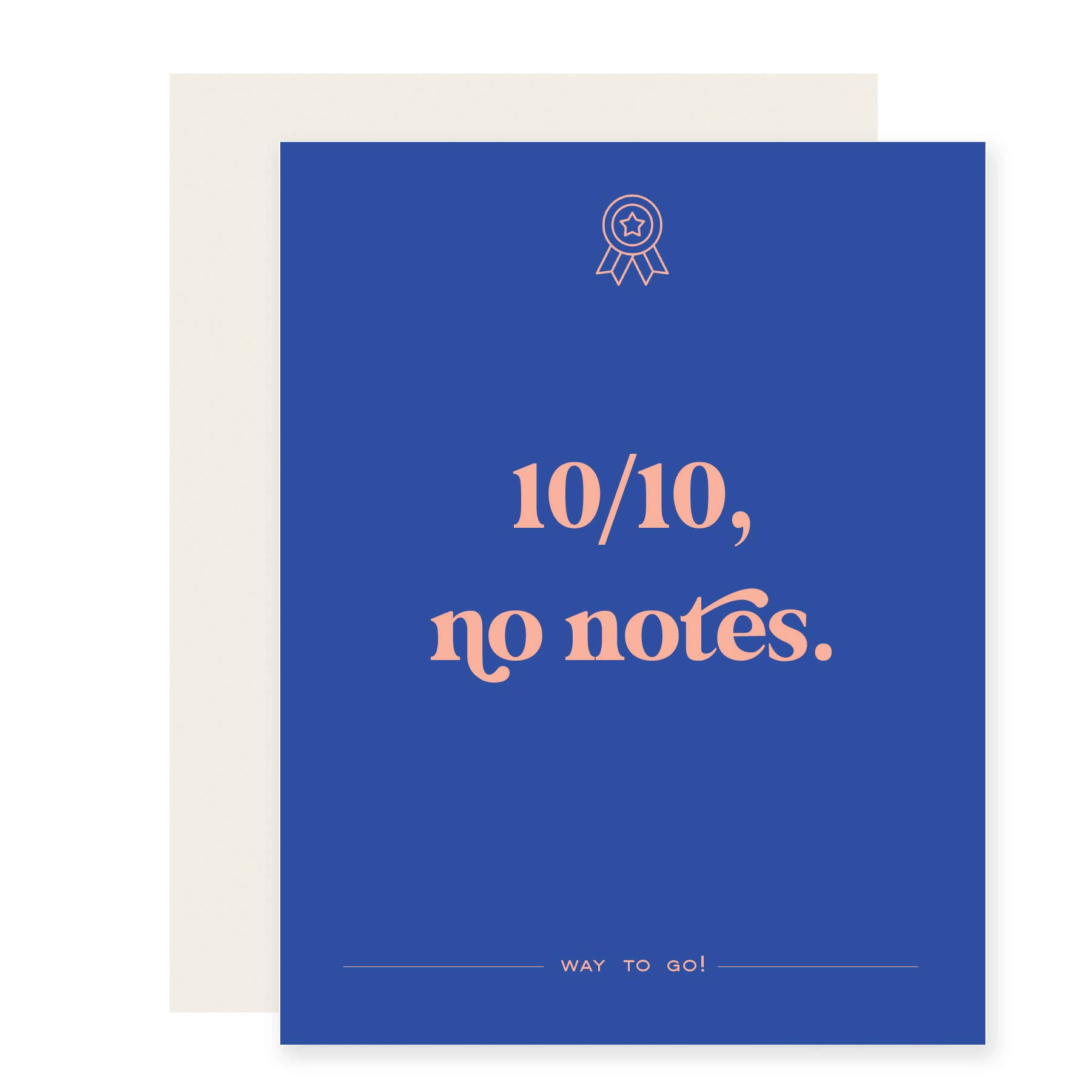 10/10, No Notes | Funny Congratulations Card