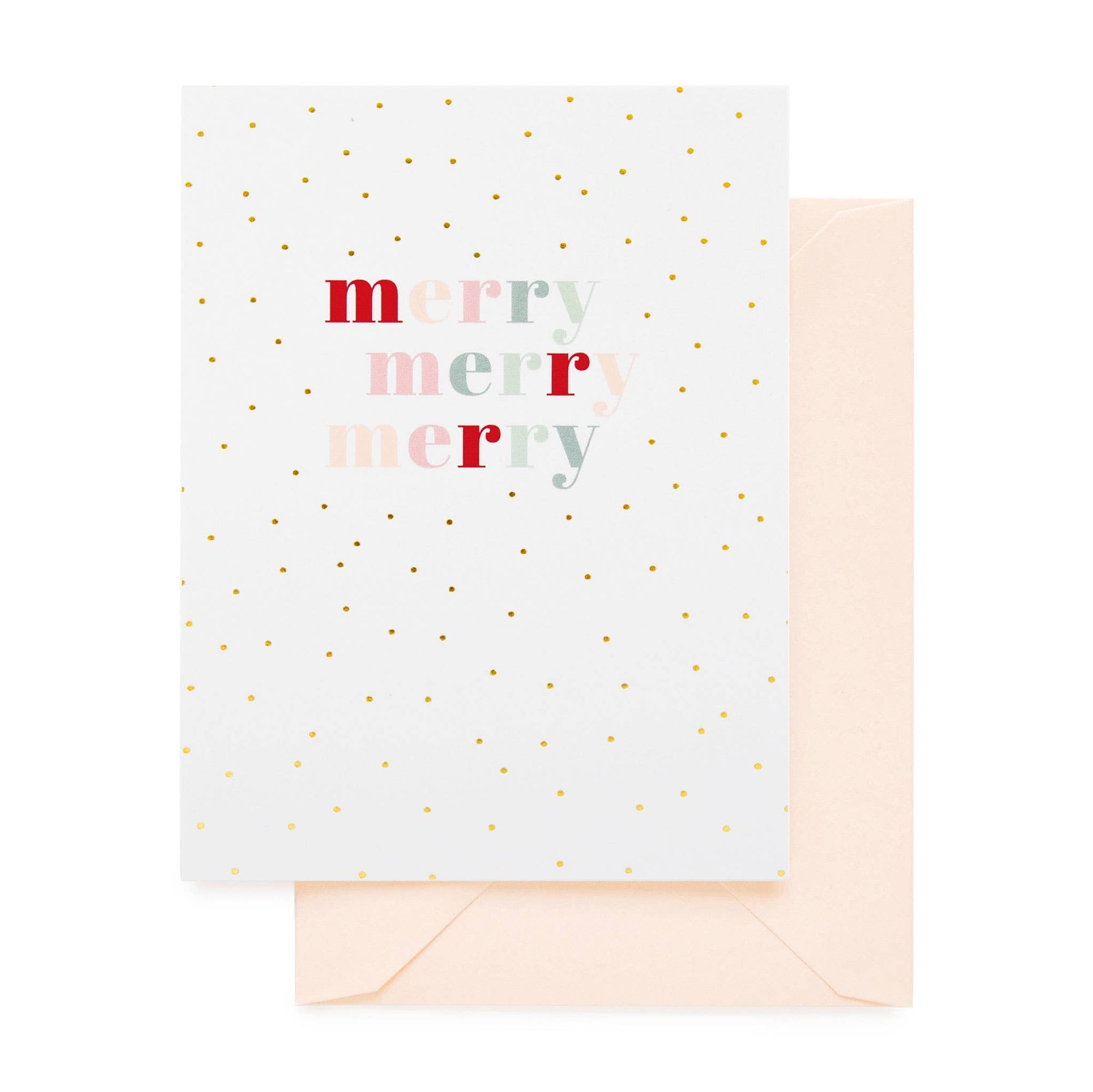 Multicolored Merry Card