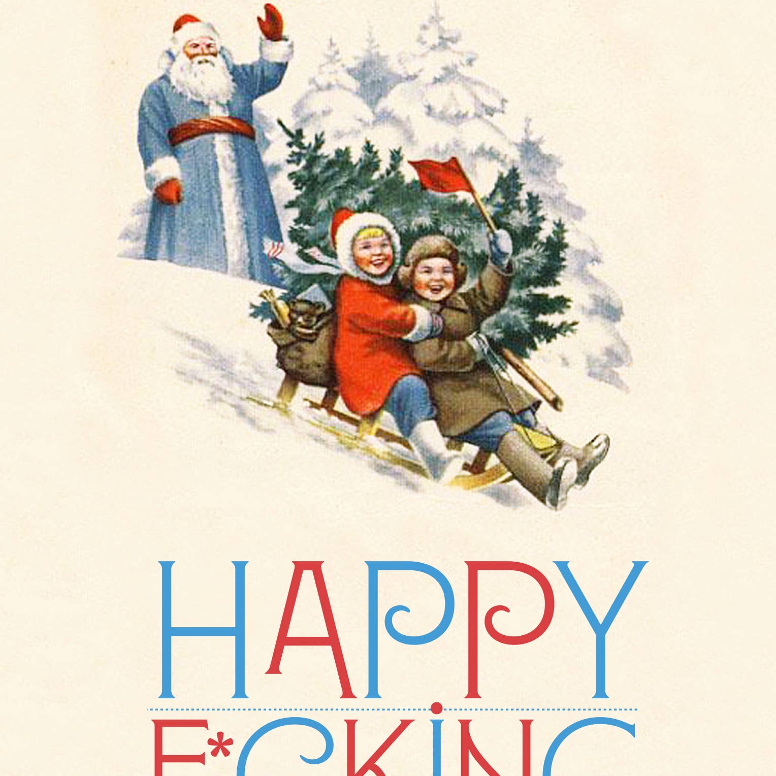 Santa Kids Holiday Card