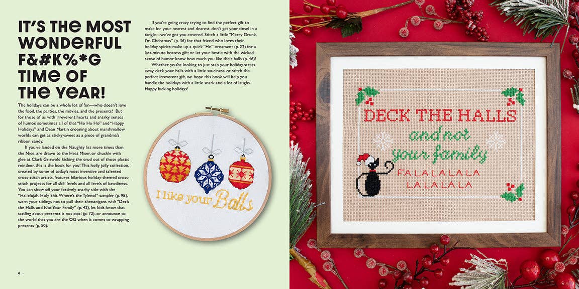 Festive As F*ck: Cross Stitch for the Holidays!