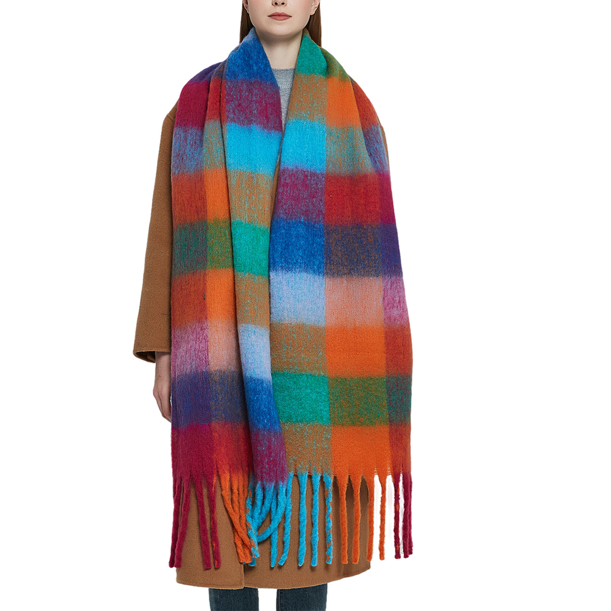 Primary Bright Blanket Scarf