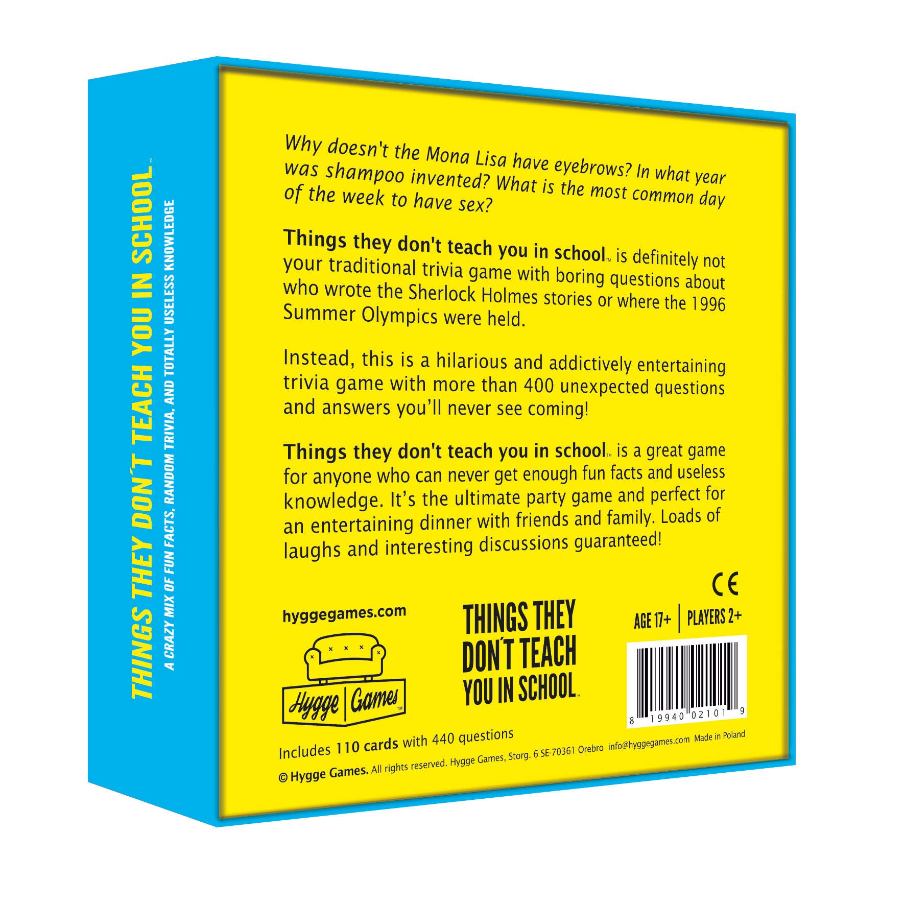 Things They Don't Teach You In School Card Game