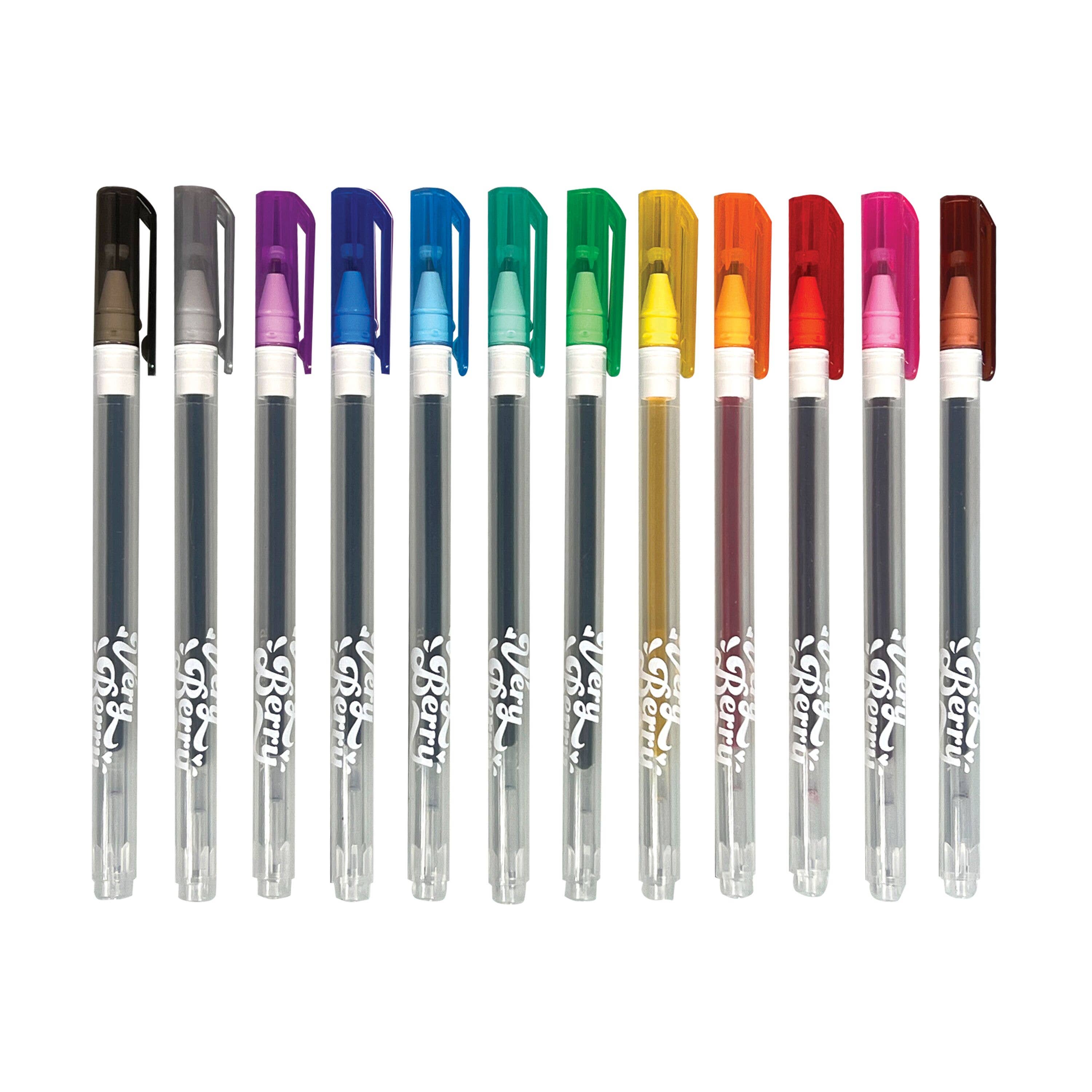 Very Berry: Strawberry Scented Gel Pens (Set of 12)