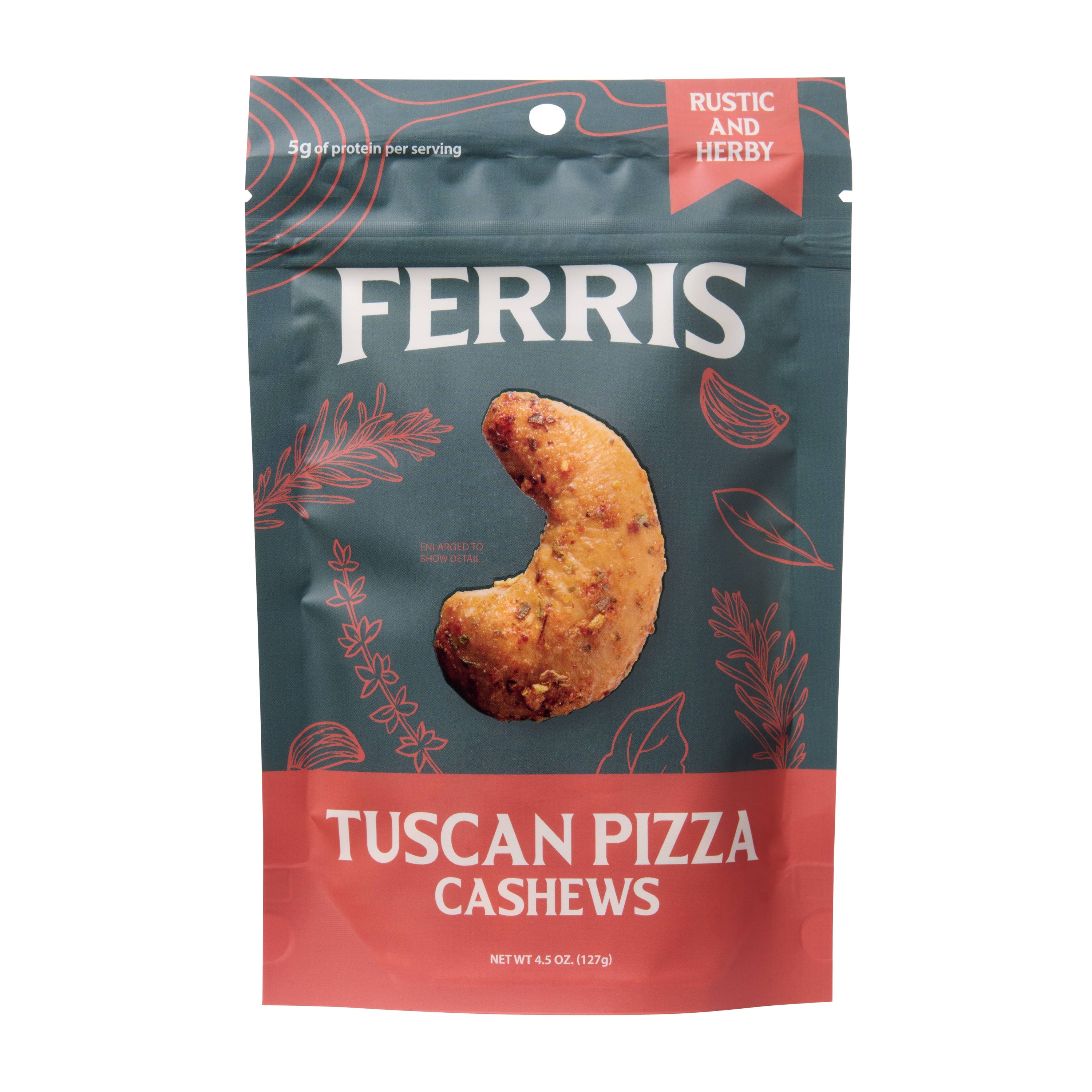 Tuscan Pizza Cashews 4.5 oz.
