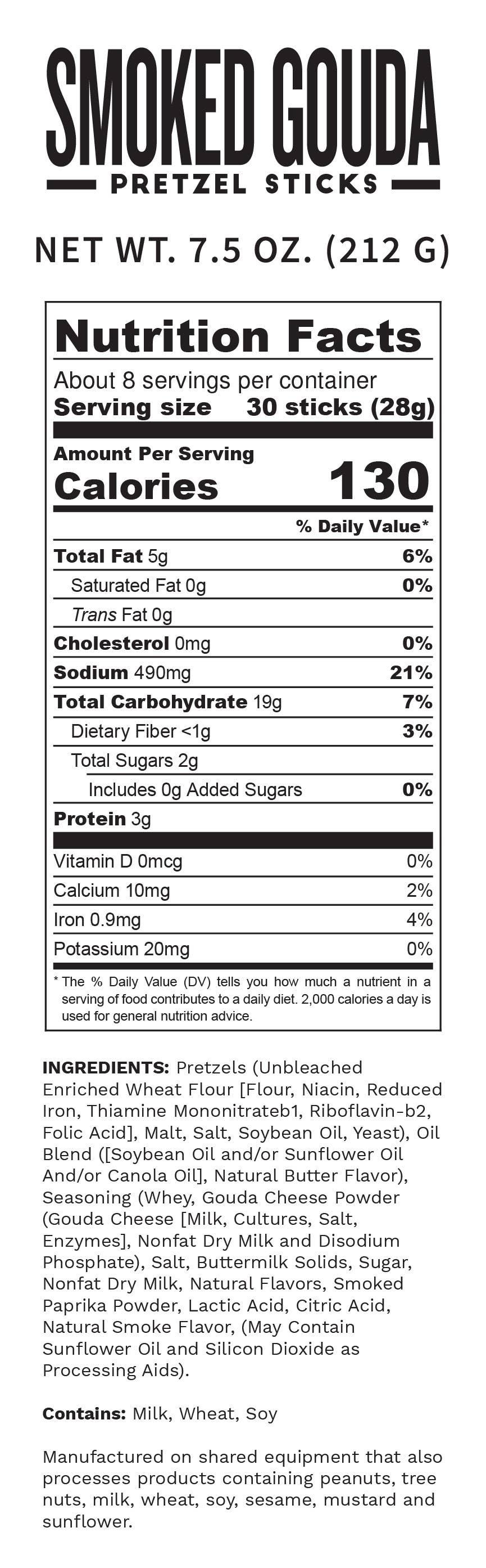 Pop Daddy Smoked Gouda Seasoned Pretzels 7.5oz