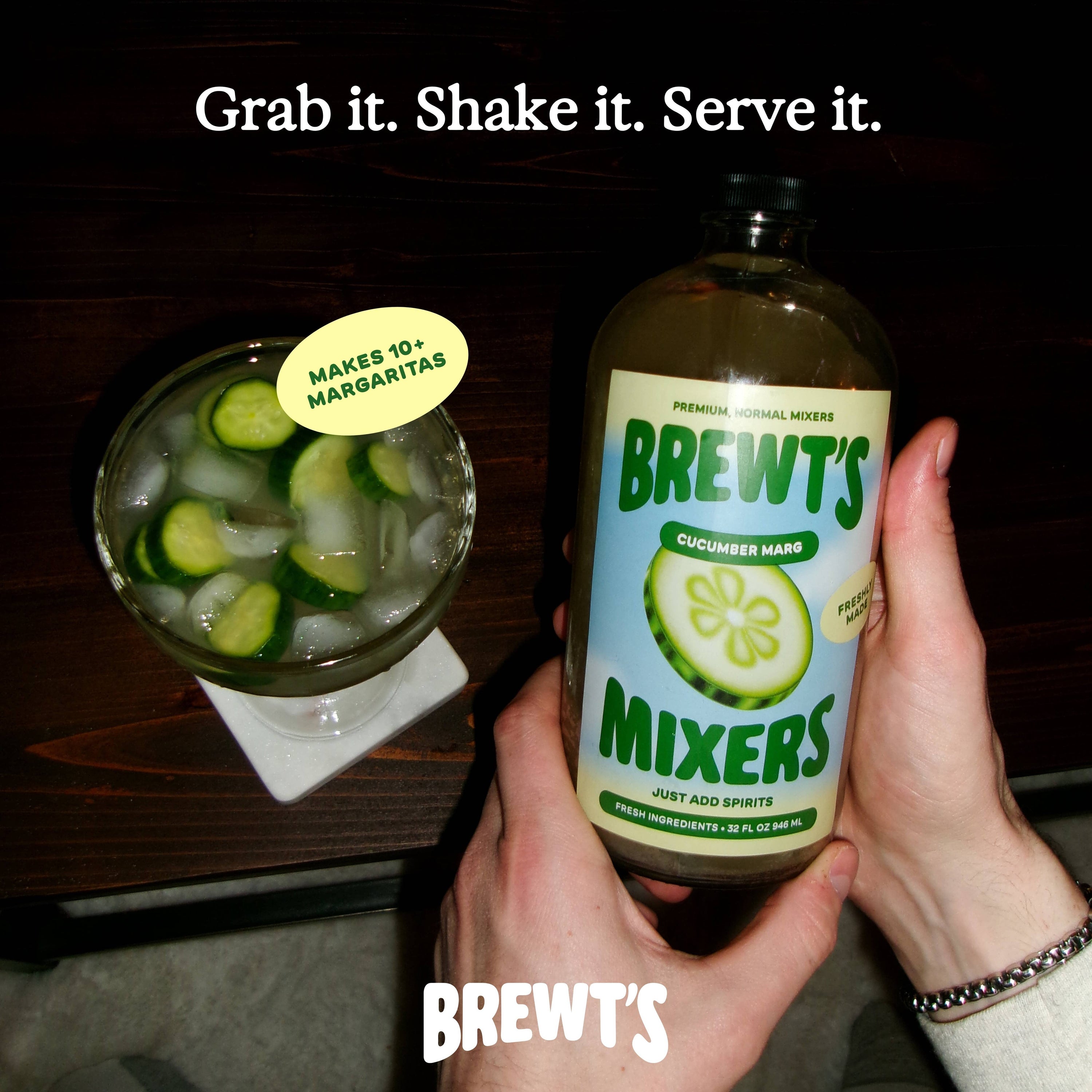 Brewt's Cucumber Margarita | 32 oz