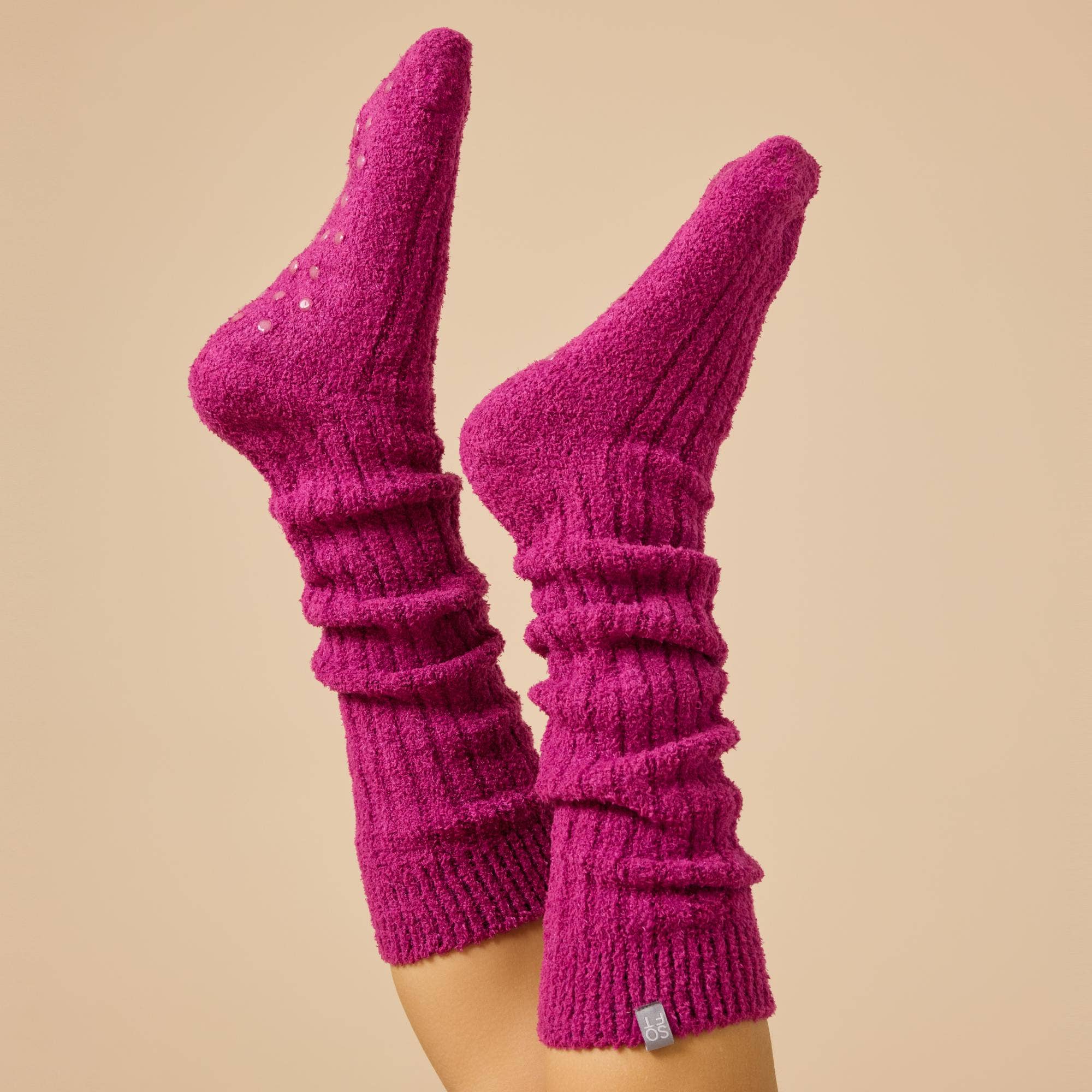 Women's Soft, Cozy, Slouchy Marshmallow Socks with Grippers