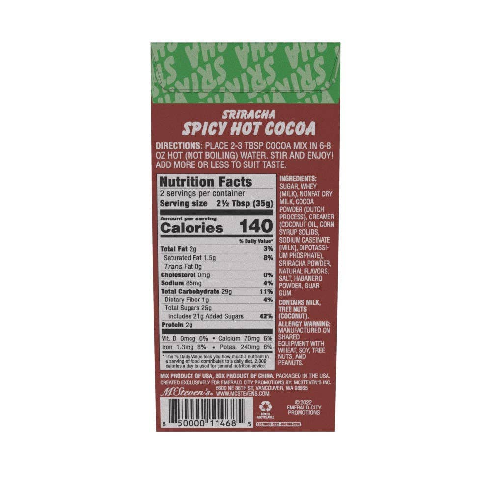 Rock da Rooster™ Sriracha Spicy Hot Cocoa Box