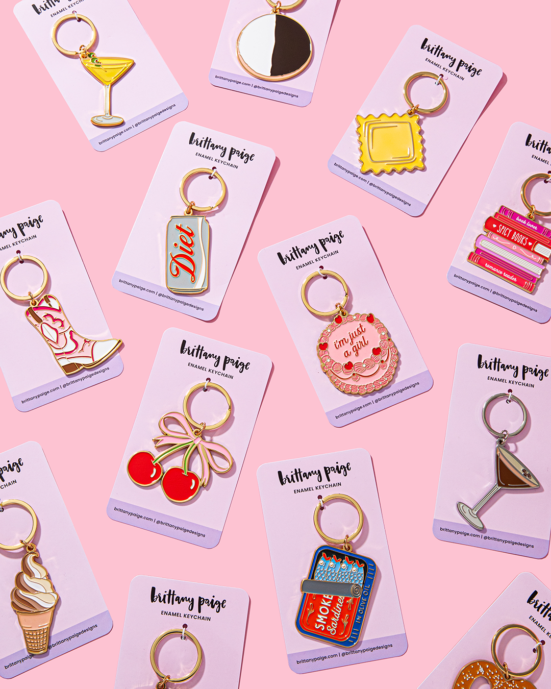 Diet Soda Can Enamel Keychain