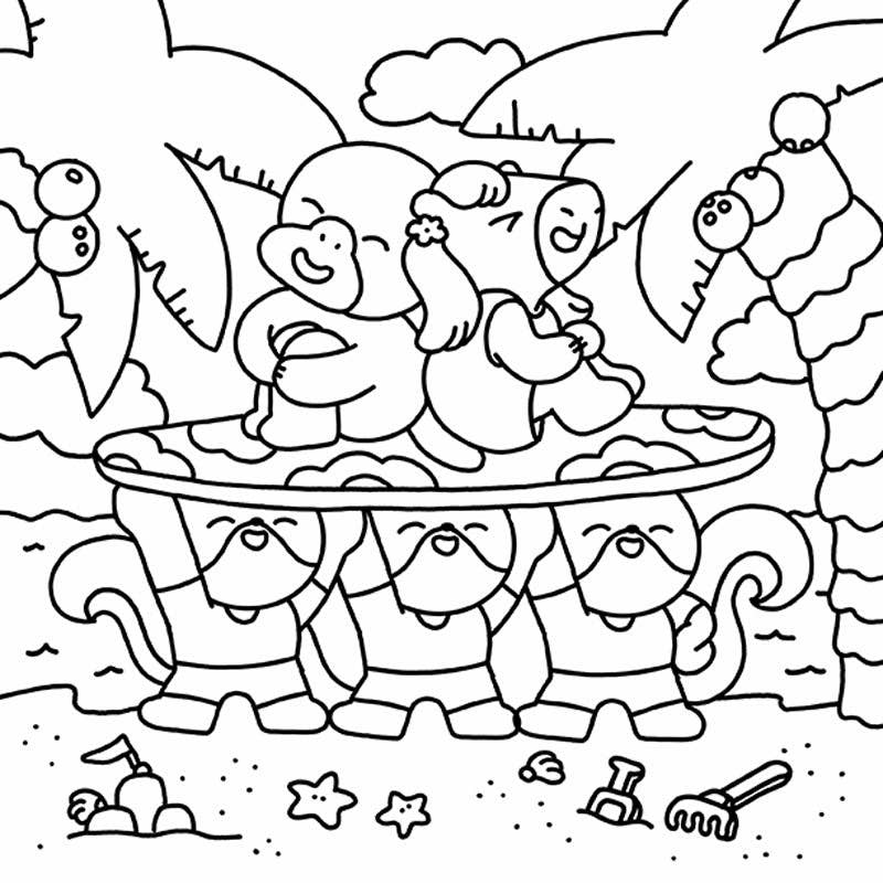 Summer Scenes: A Cozy Coloring Book (NEW!)