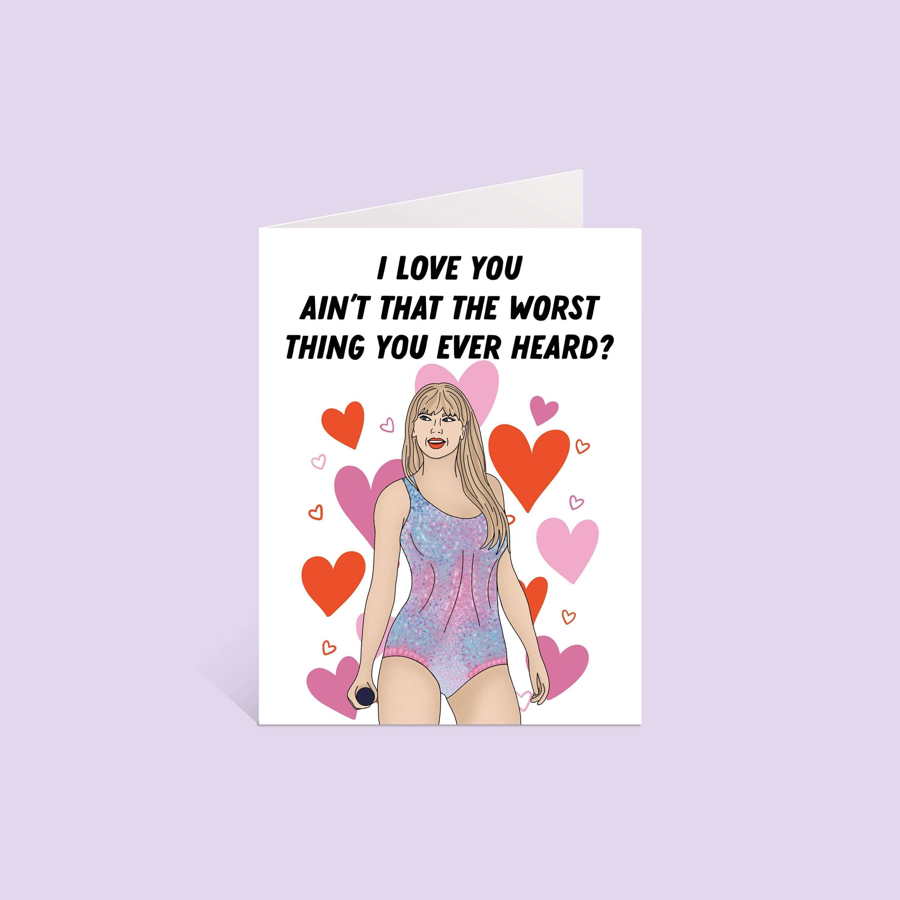 Eras Inspired I Love You Cruel Summer Card