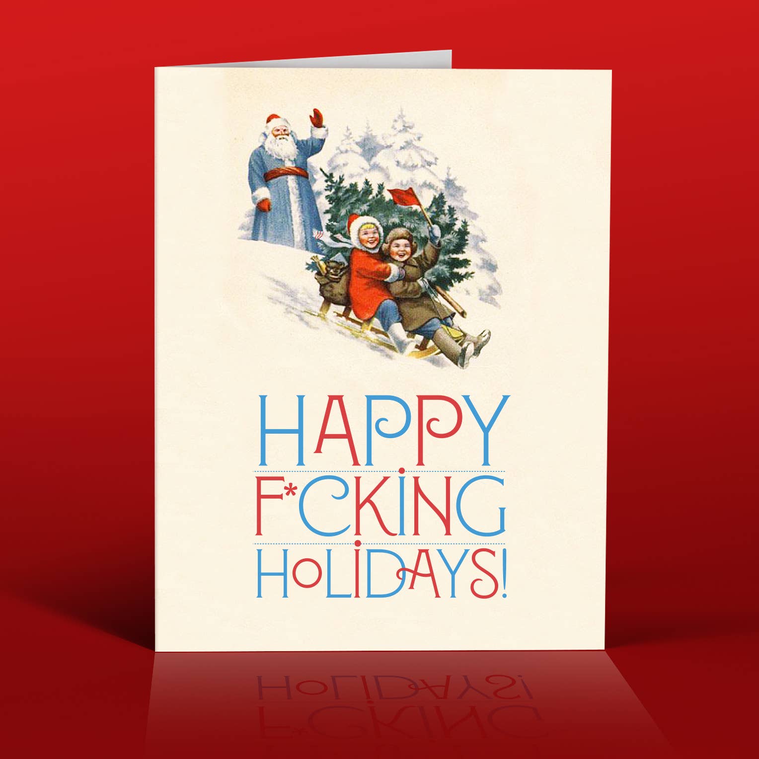 Santa Kids Holiday Card