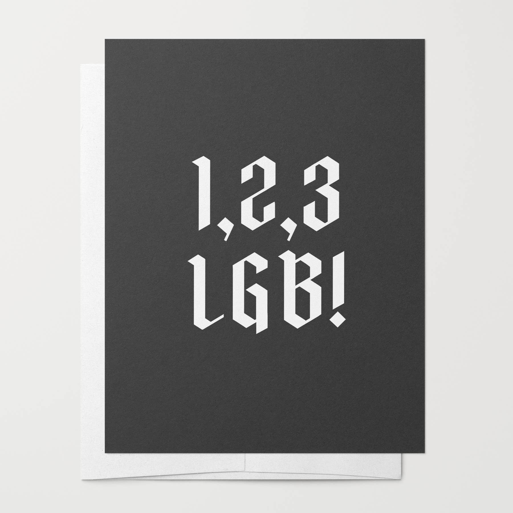 1, 2, 3 LGB! Card