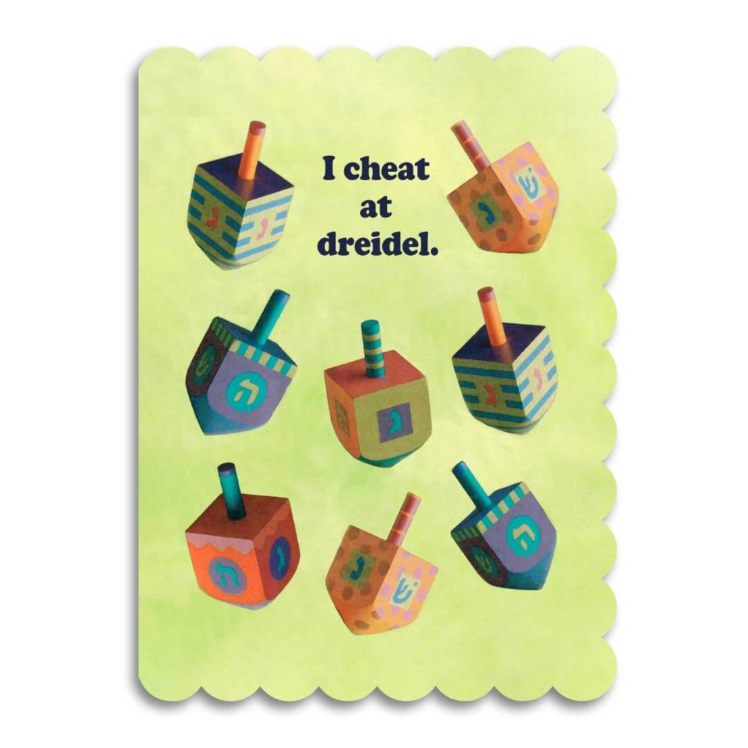 I Cheat At Dreidel Hanukkah Card