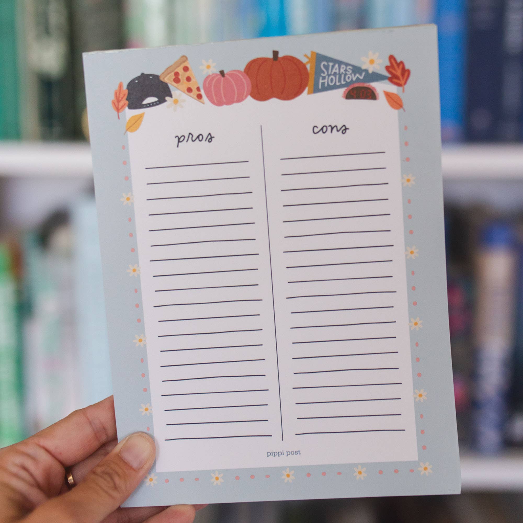Pros & Cons Stars Hollow Notepad