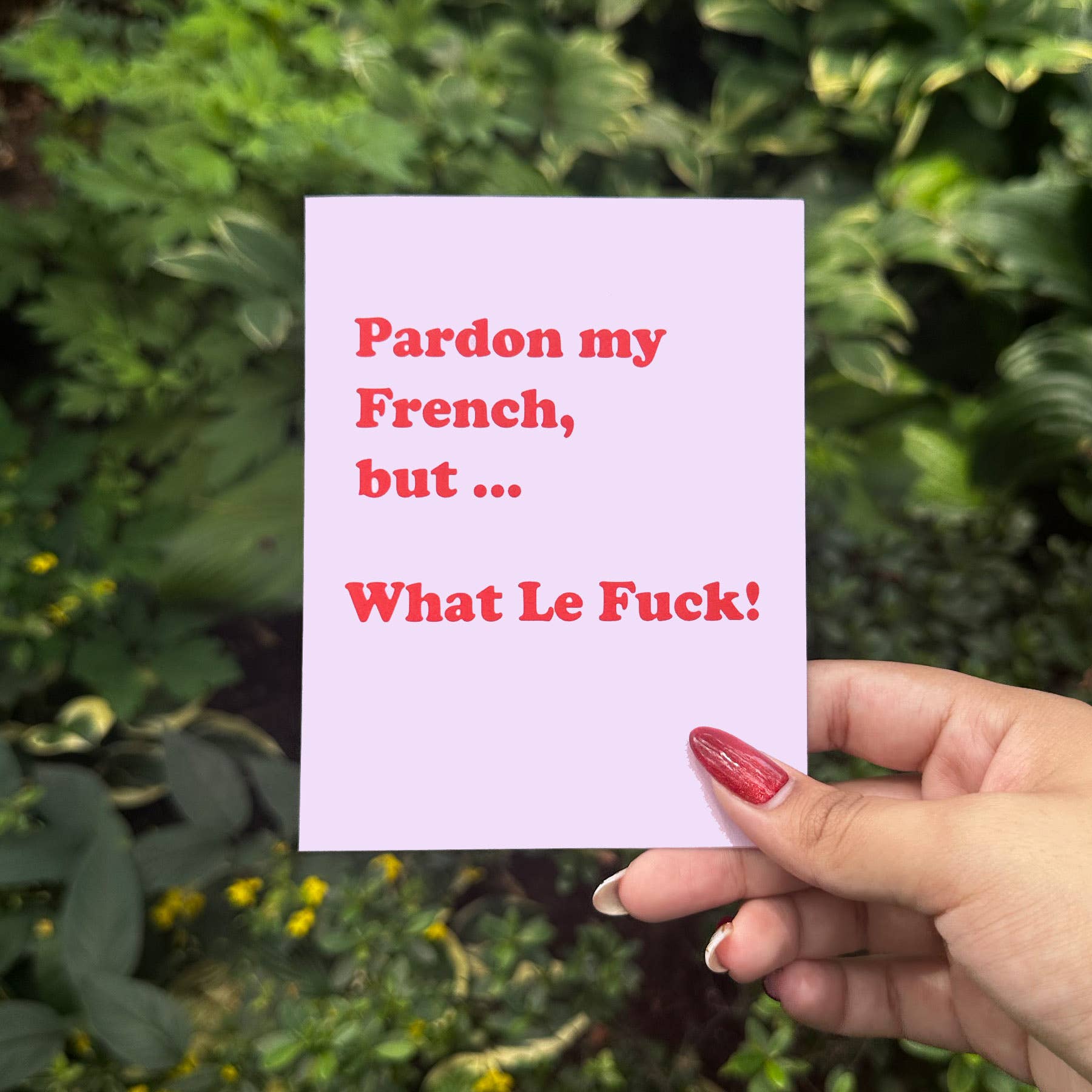 WLF Love Card with Red Envelope Eco-friendly