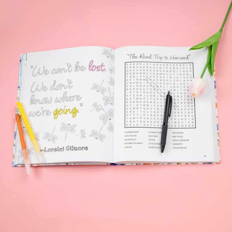 Gilmore Girls Word Search, Quips, Quotes and Coloring Book