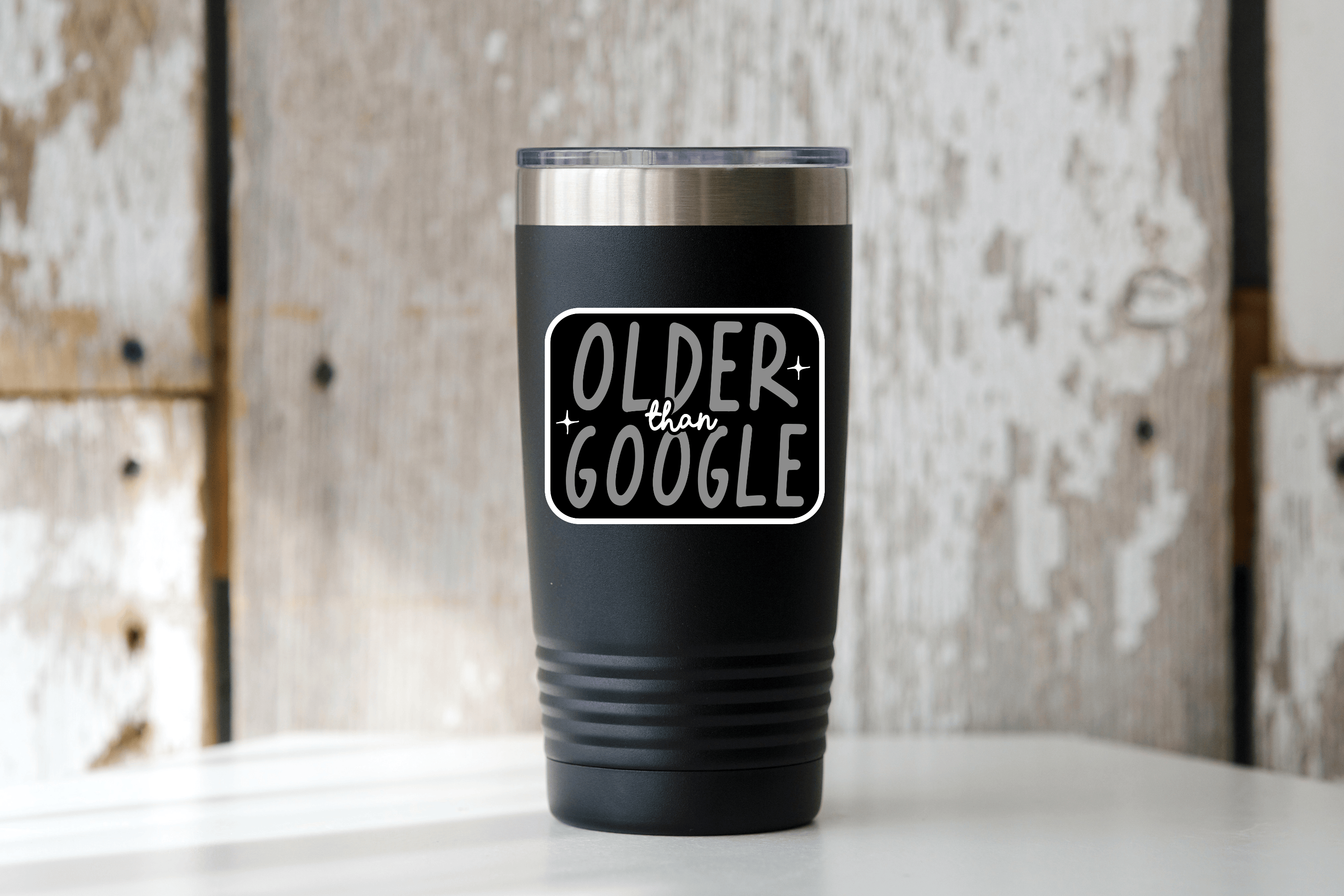 Older Than Google Sticker - dirty thirty, over the hill