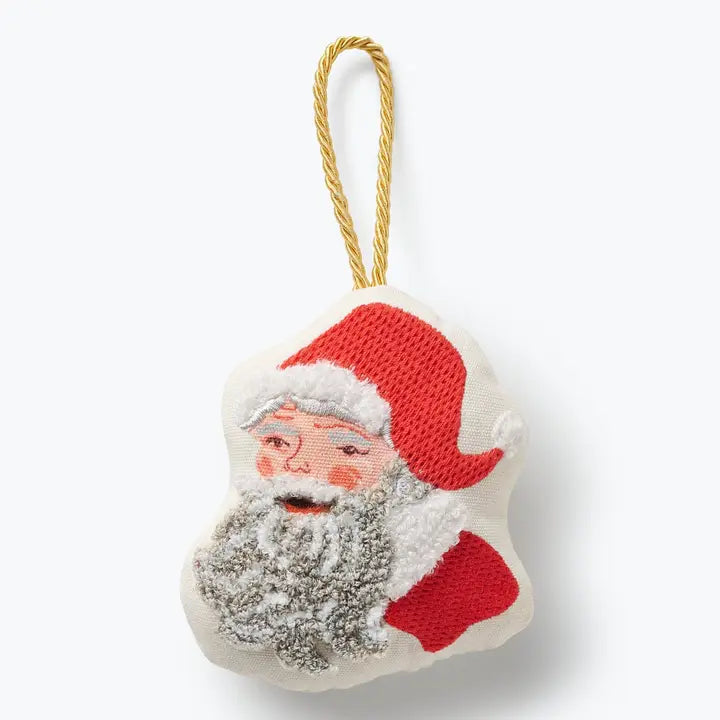 Santa Embroidered Ornament