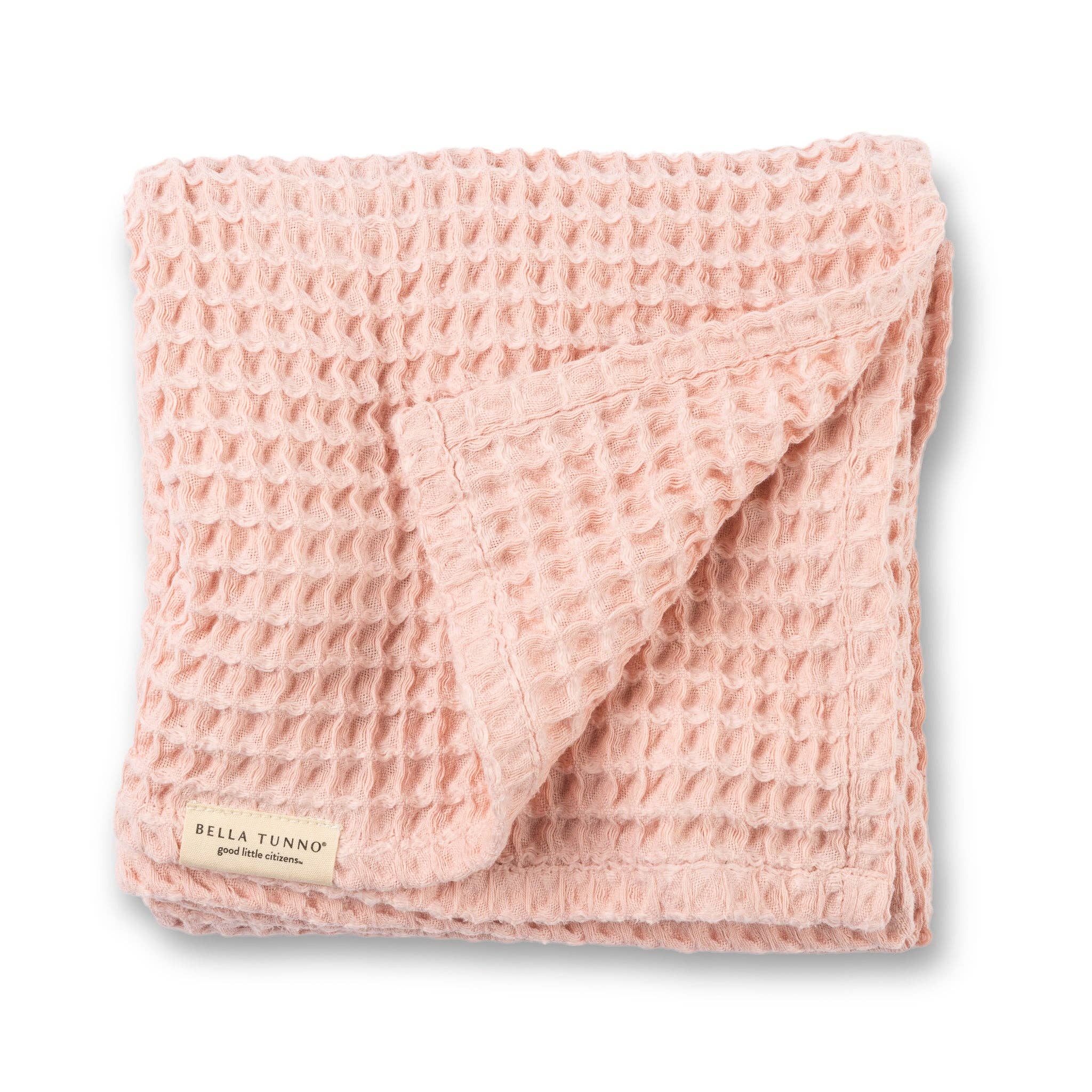 Waffle Baby Blanket Blush - Pink