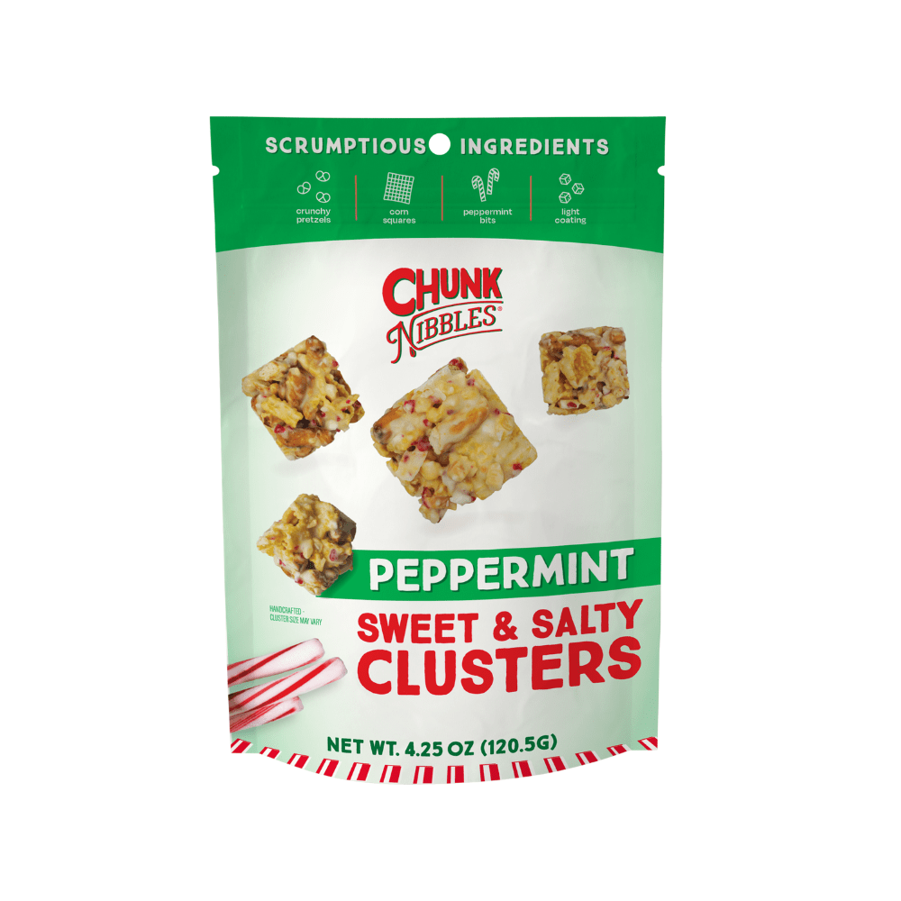 Holiday Peppermint Chunk Nibbles 4.25oz Pouch