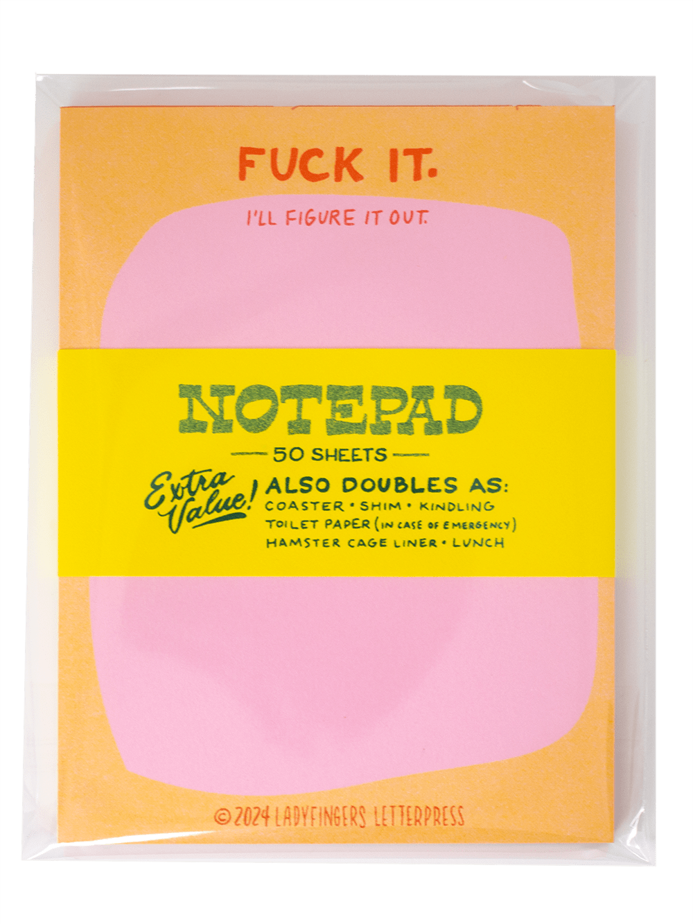 Fuck it. I'll Figure it Out Risograph Notepad