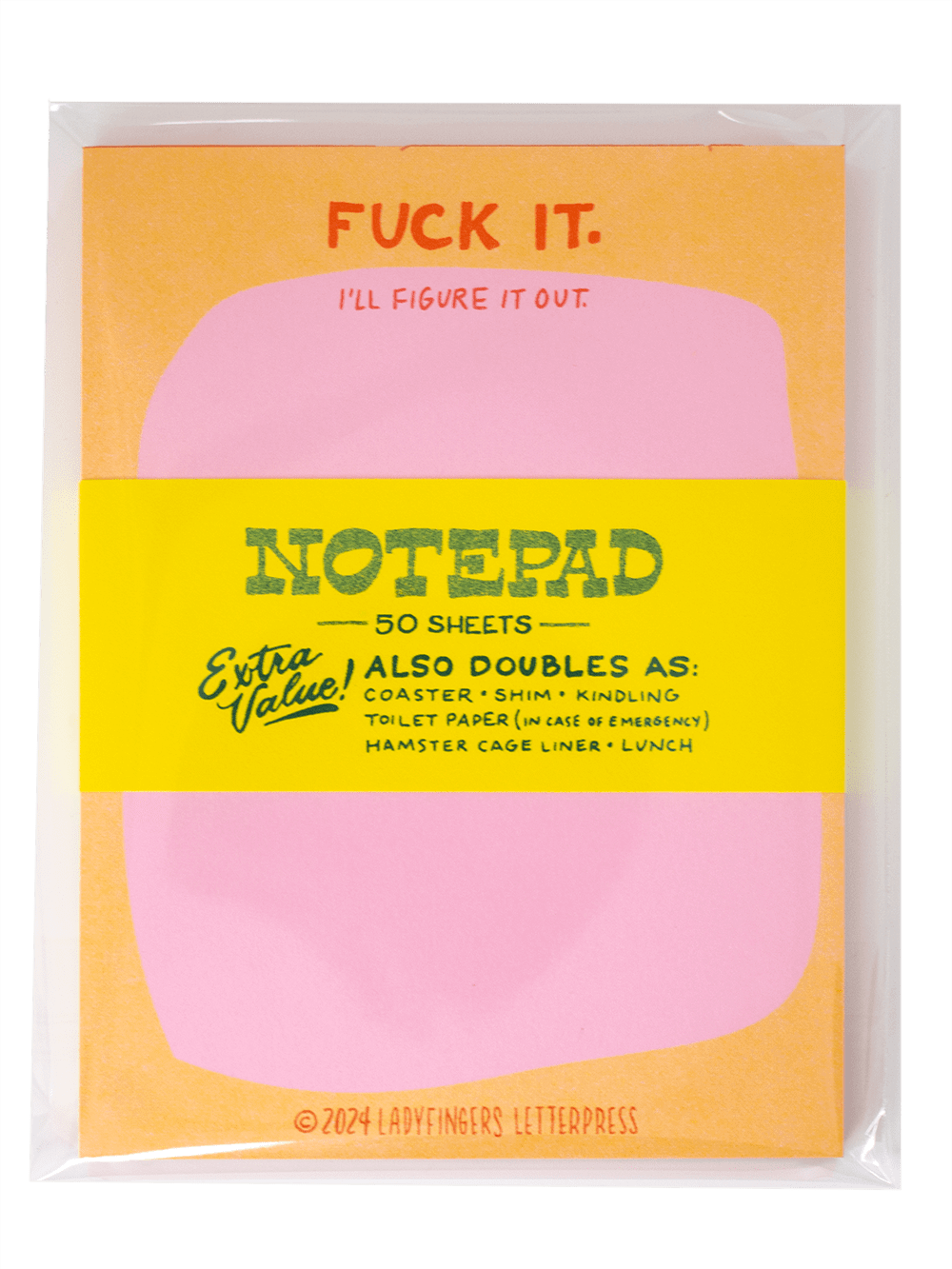 Fuck it. I'll Figure it Out Risograph Notepad