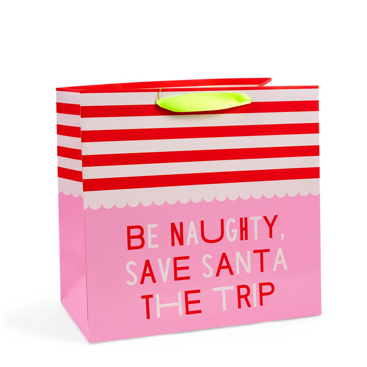 Large Be Naughty Holiday Gift Bag